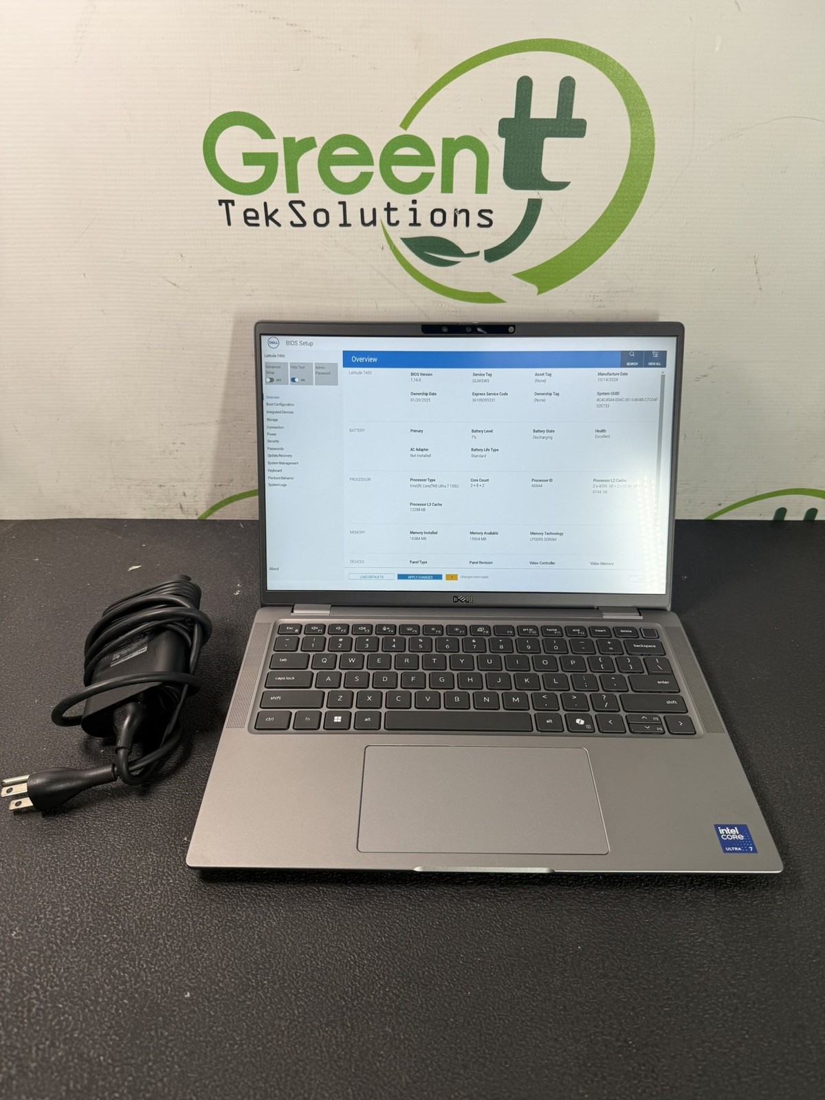 Dell Latitude 7450 14″ Ultra 7 155U 2.69GHz 16GB DDR5 512GB SSD W11 Pro