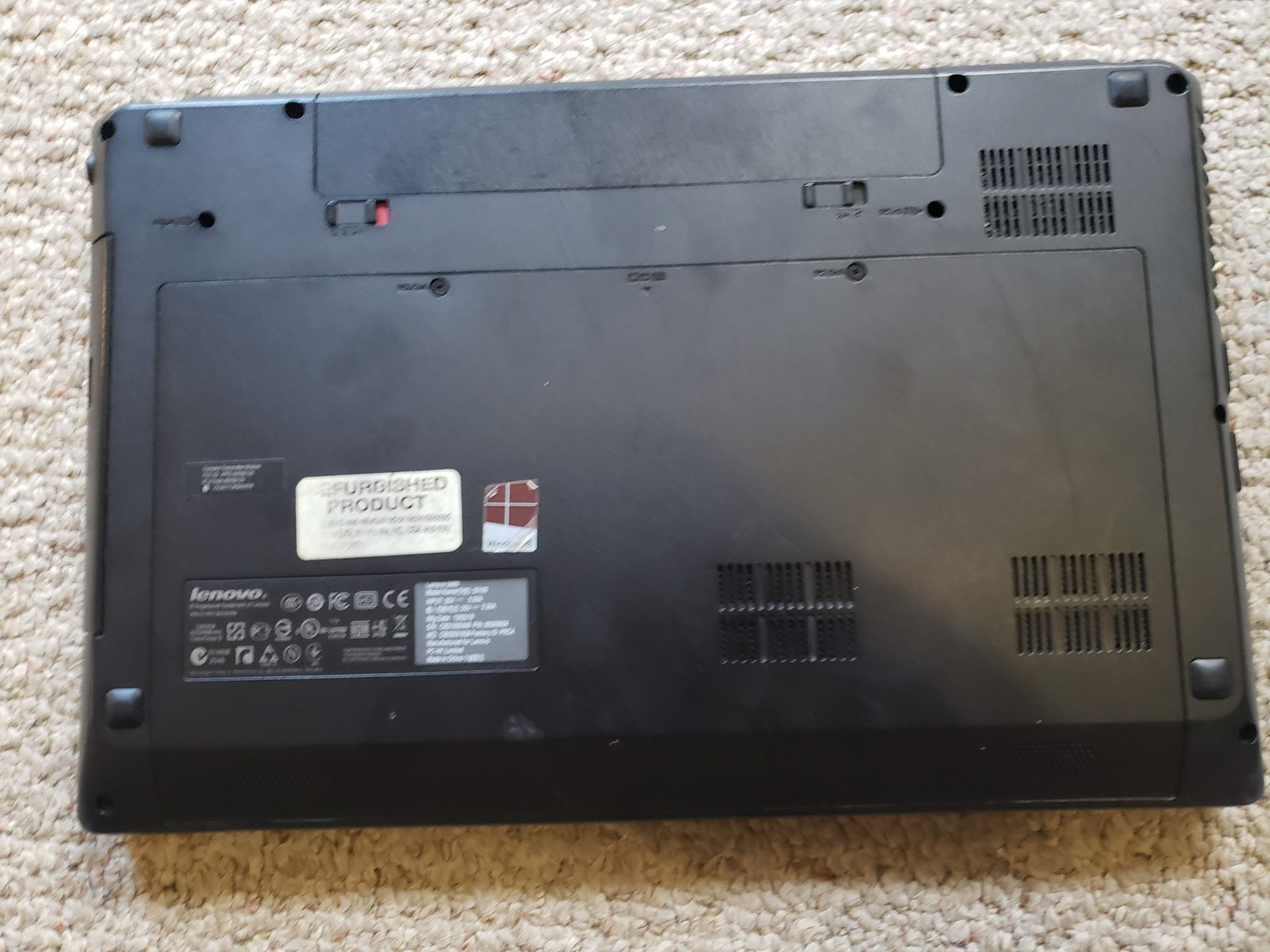 Lenovo G580 Laptop Intel 2020M(2.4GHz 2MB) 4GB Ram NO HD/OS