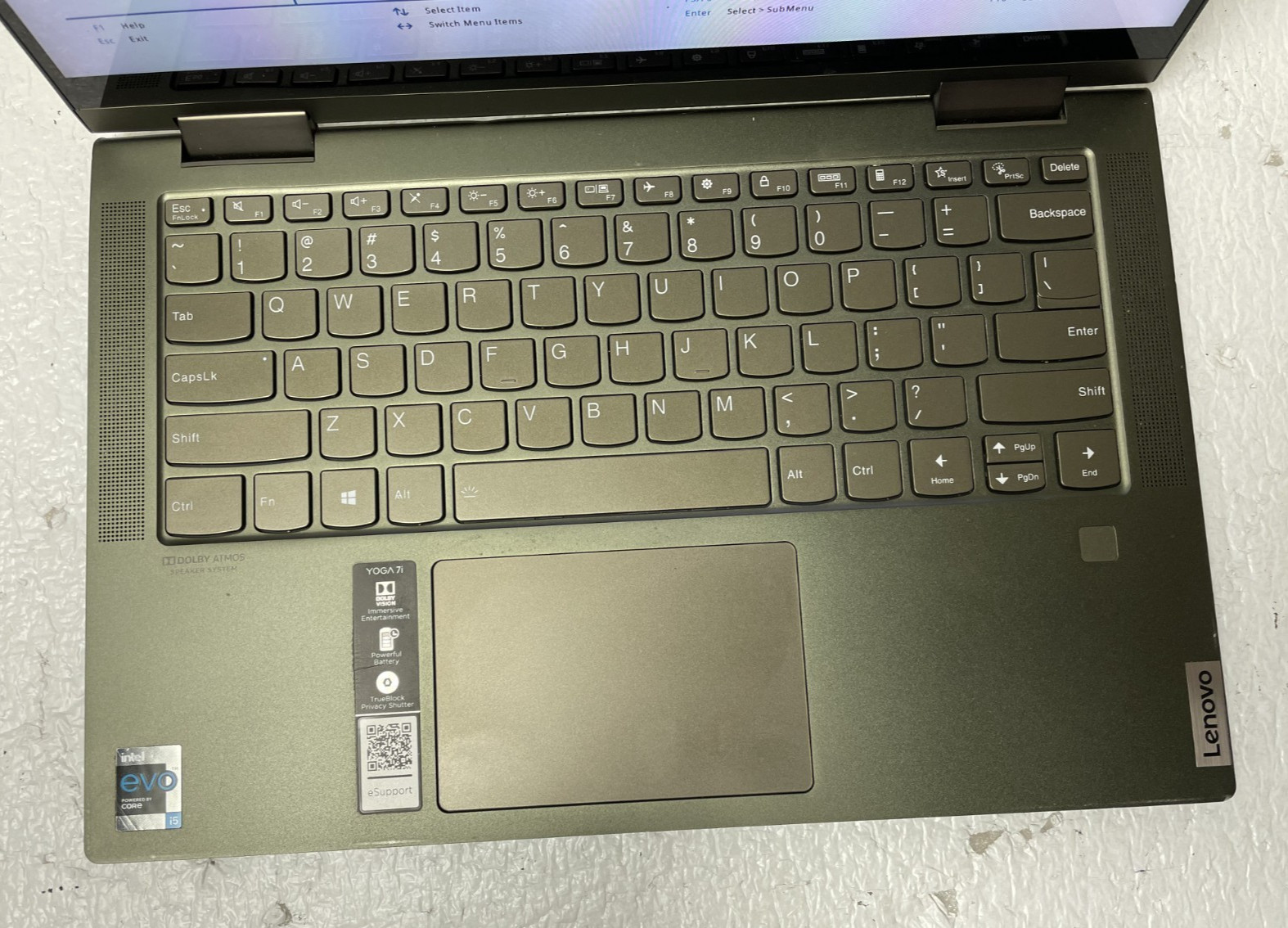 LENOVO YOGA 14ITL5 Intel i5-1135G7 @2.40GHz 12GB RAM NO SSD For Parts *READ