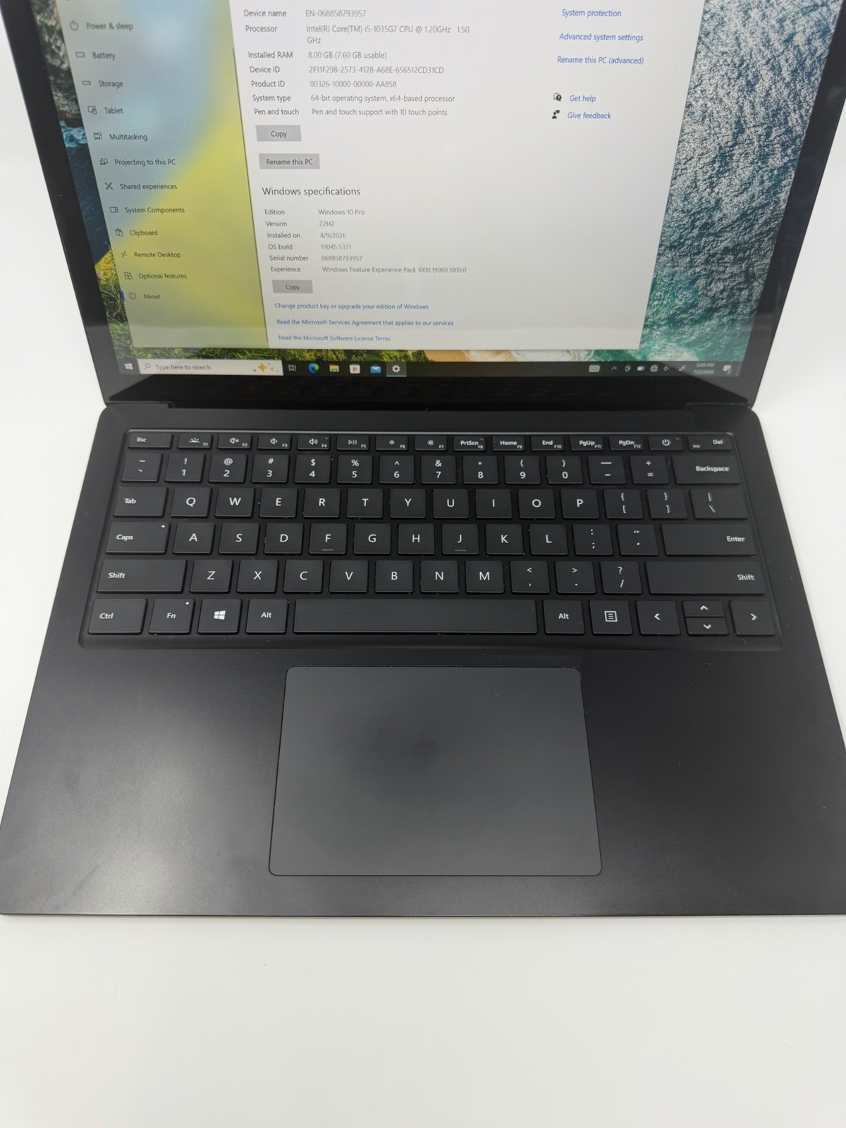 Microsoft Surface Laptop 3 1867 1.2GHz i5-1035G7 256GB SSD 8GB RAM ; 6179738