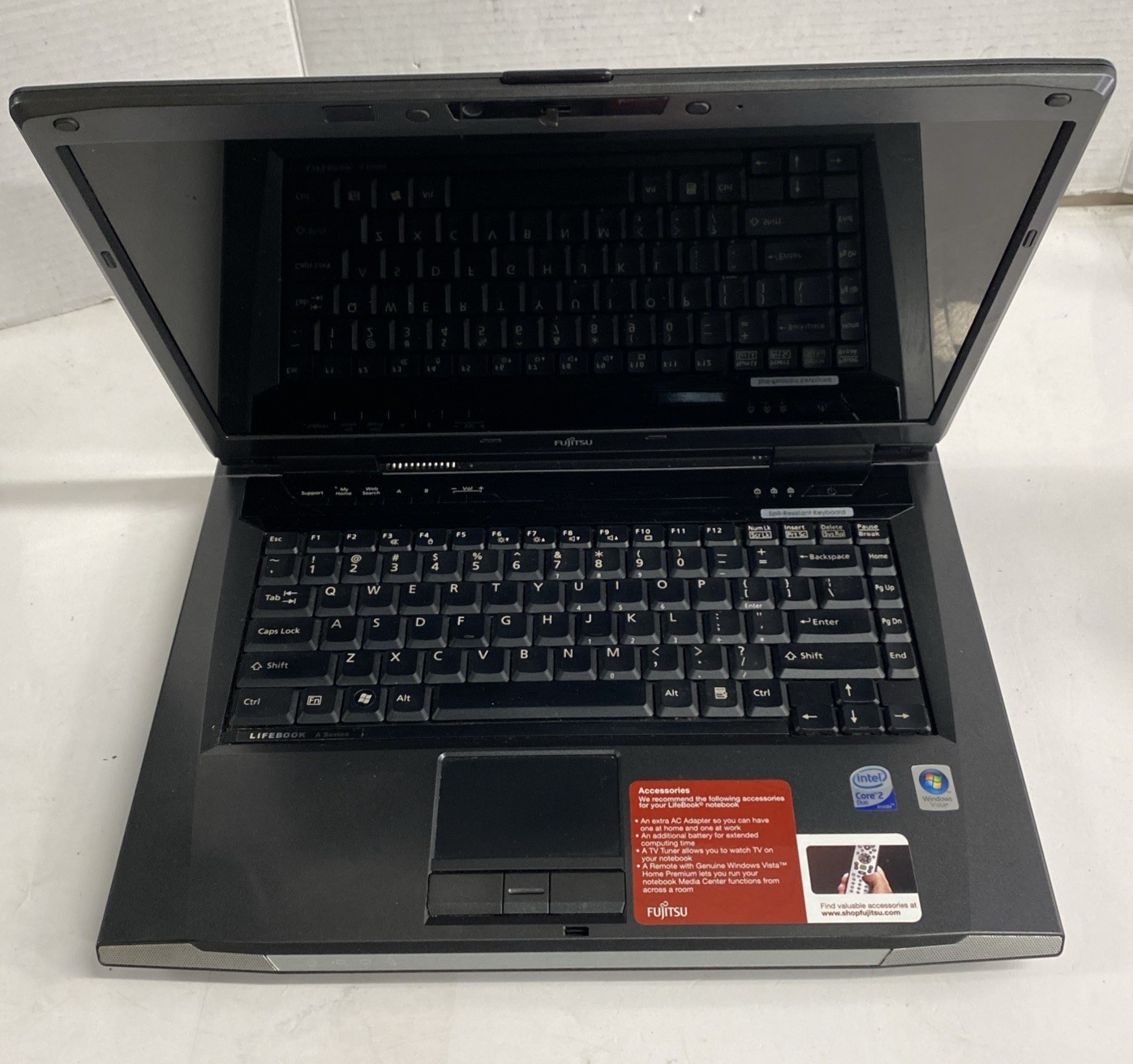 Fujitsu LifeBook A6120 Core 2 Duo T5550 1.83 GHz 2GB RAM 180GB HD Windows Vista