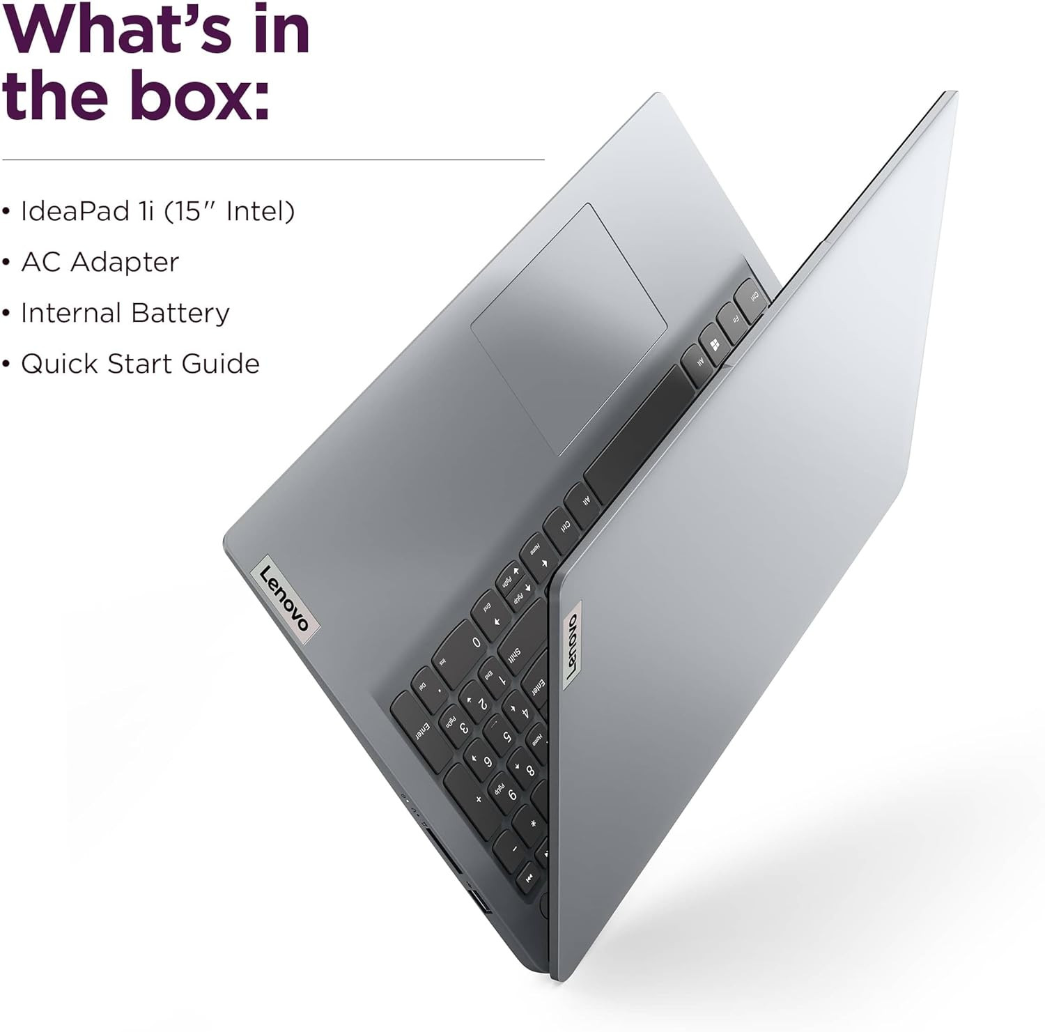 Lenovo Ideapad 1I 15.6″ HD Laptop (8GB RAM, 384GB (256GB SSD+128GB Emmc), 1-Year