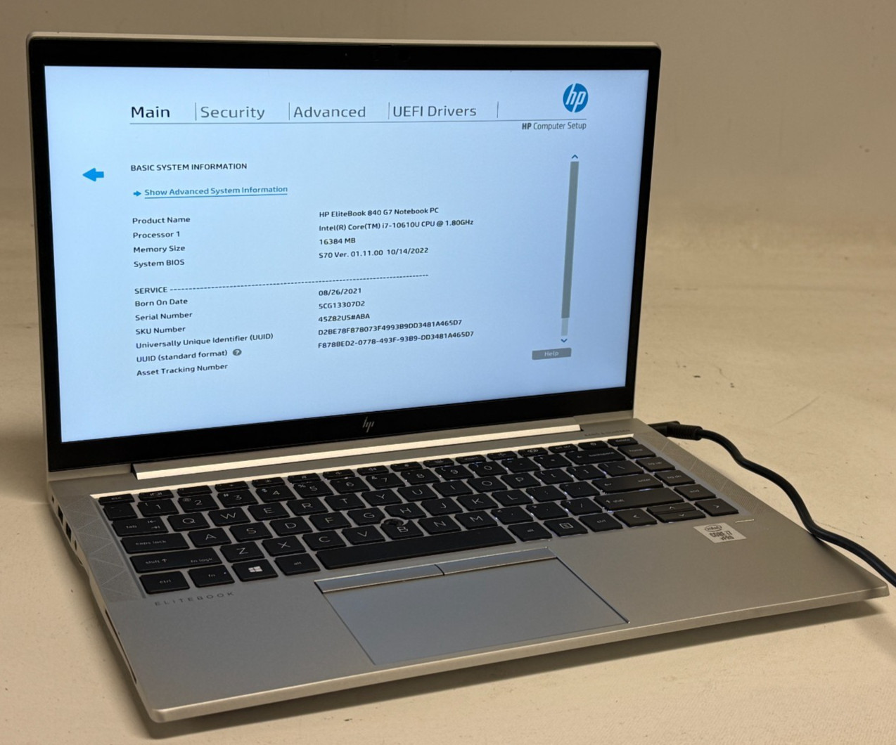HP EliteBook 840 G7 14″ (i7-10610U 1.80GHz – 16GB RAM – 512GB SSD – Win11Home) *