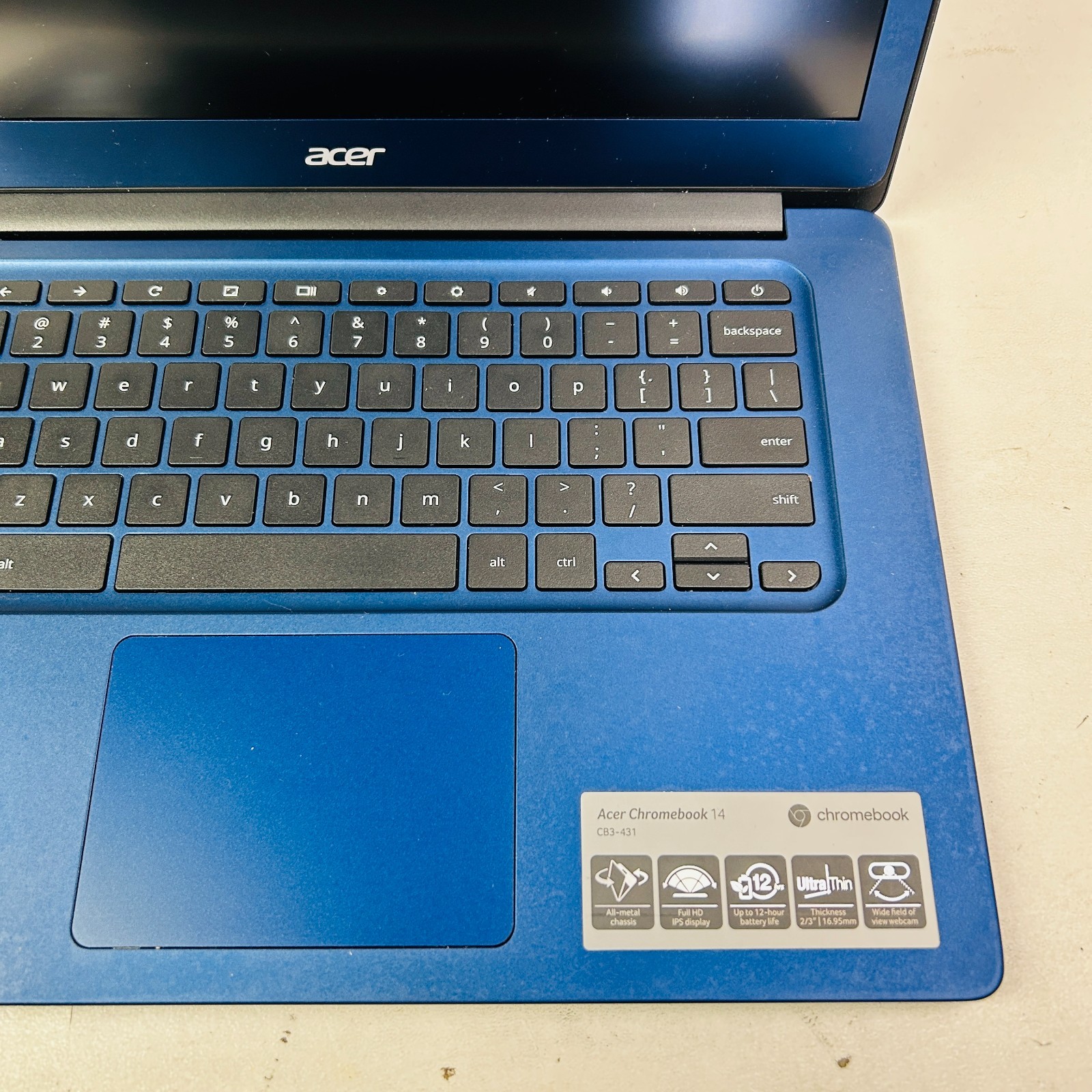 “Bad Battery” Acer Chromebook 14 CB3-431 Laptop