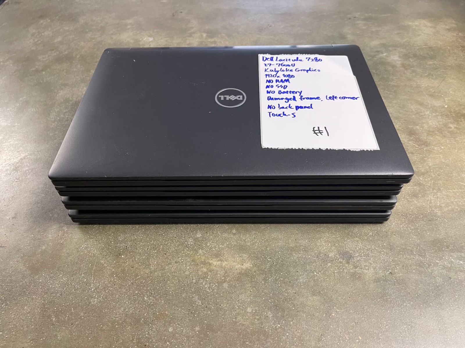 LOTX4 Dell Laptop Latitude 7280 Touchscreen 12.5″ i7-7600U MOTHERBOARD KEYBOARD