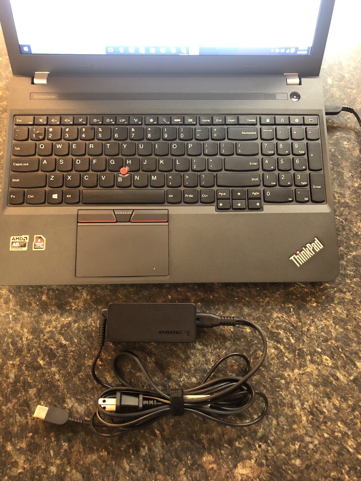 LENOVO THINKPAD E565 Laptop- AMD A6-8500P 1.6 GHz 4GB RAM WIN10 PRO 500GB MINT