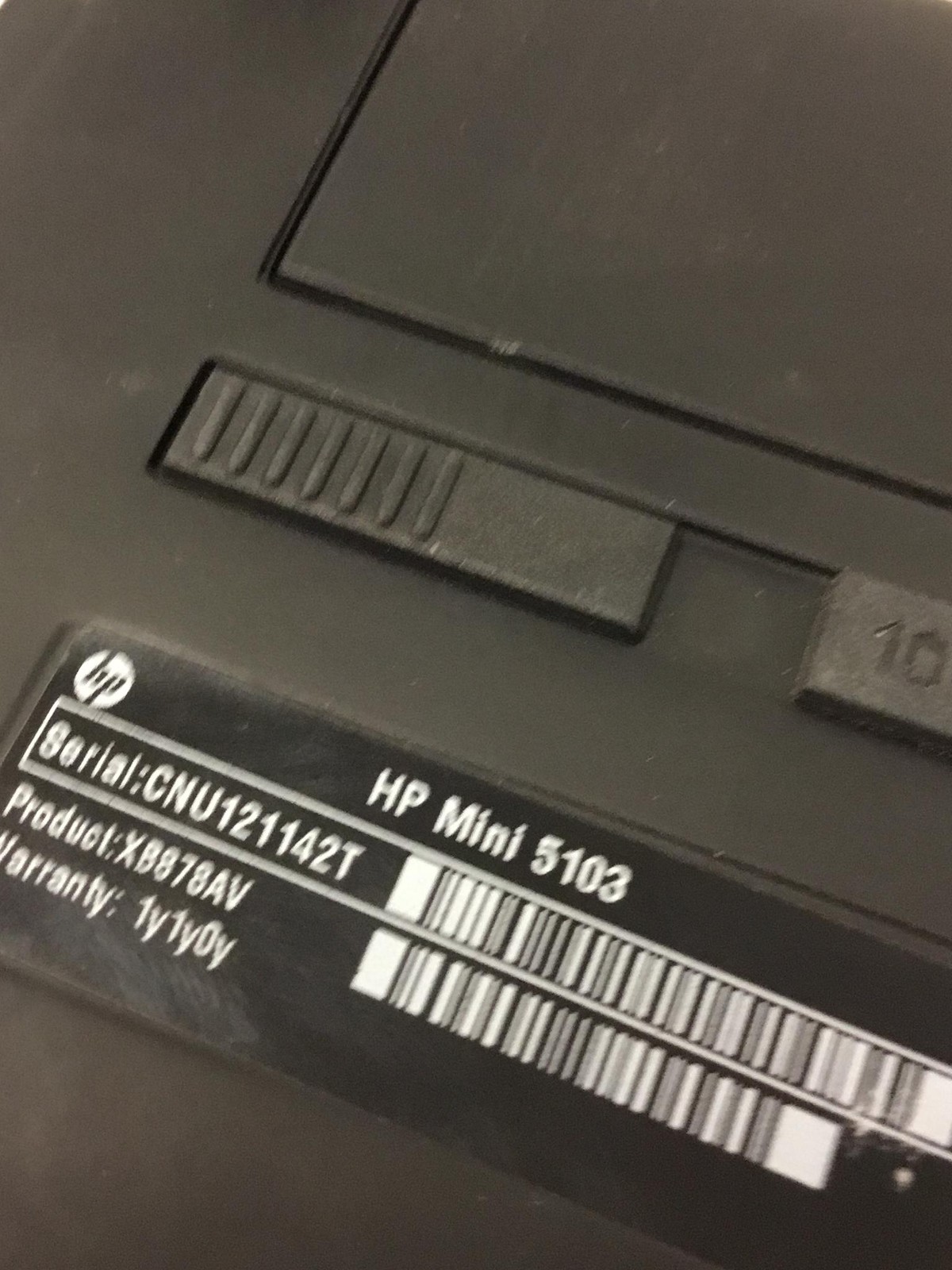HP Mini 5103 Intel Atom Cpu N475 1.83GHz 10″ Laptop w/2GB, Ac Adapter, FREE SHIP