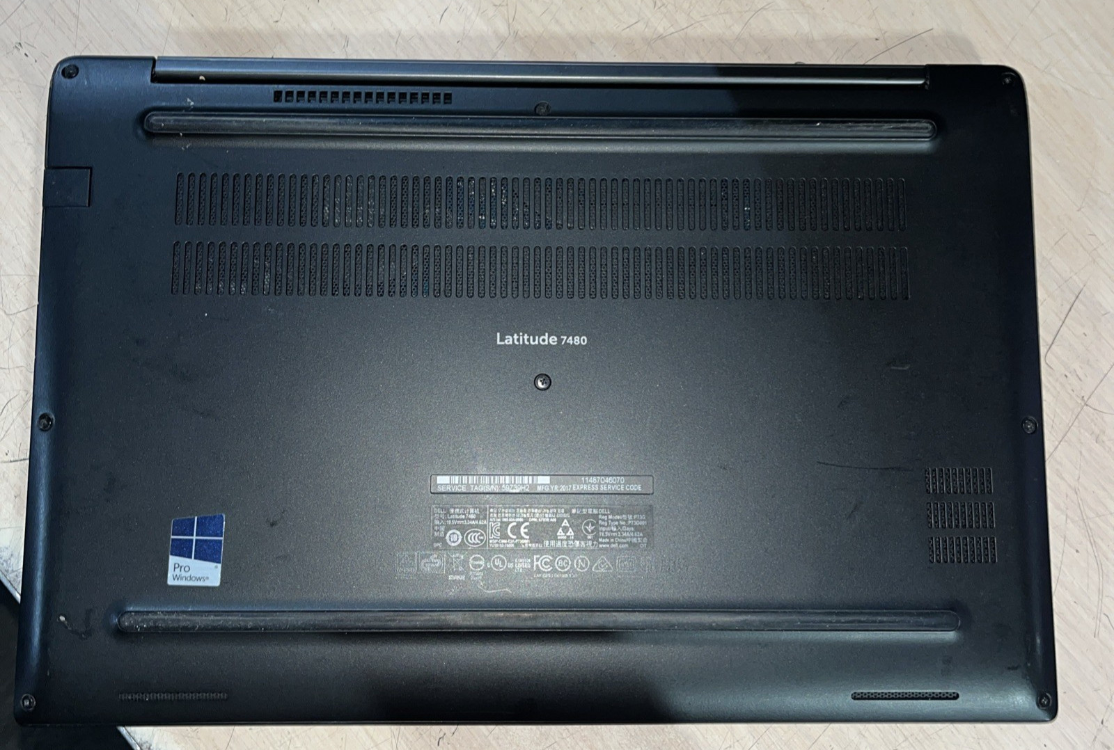 DELL LATITUDE 7480 INTEL CORE I7-7600U 2.80GHZ 8GB RAM NO HD