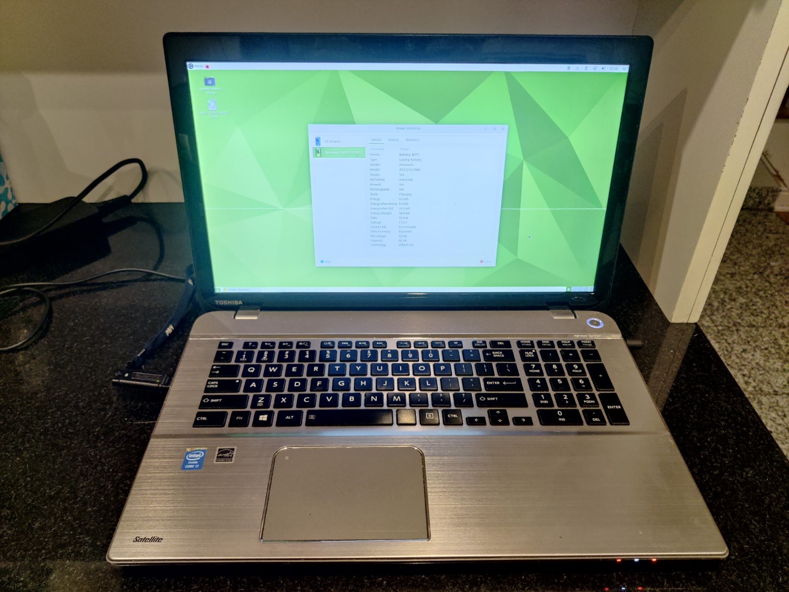 Toshiba Satelite p75-a7200, tested, No OS, no power supply, some dead pixels