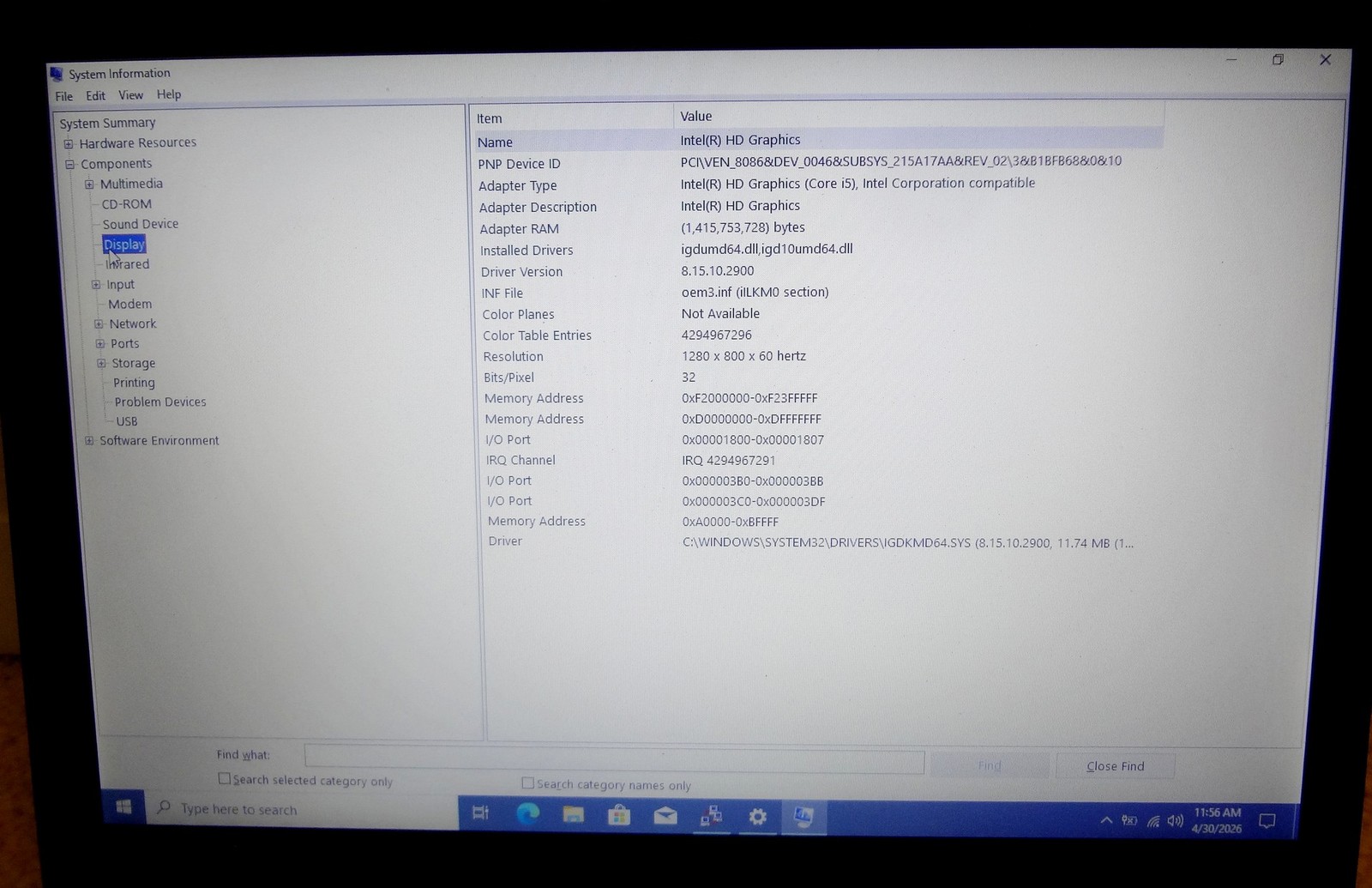 Lenovo ThinkPad T410, i5 M480 2.4GHz, 6GB RAM, 250GB SSD, Win 10 Pro