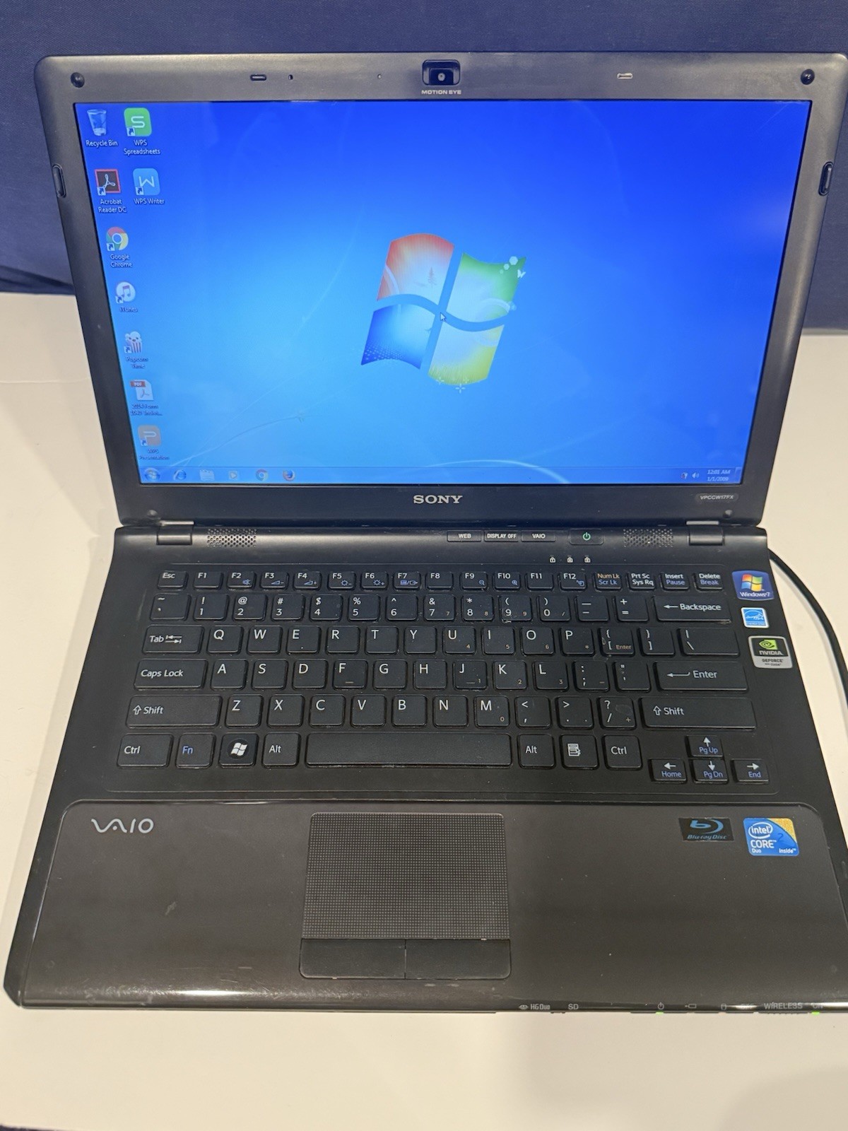 SONY VAIO PCG-61111L LAPTOP- 480GB HDD, 4GB RAM, INTEL T6600 2.20 GHz, WINDOWS 7