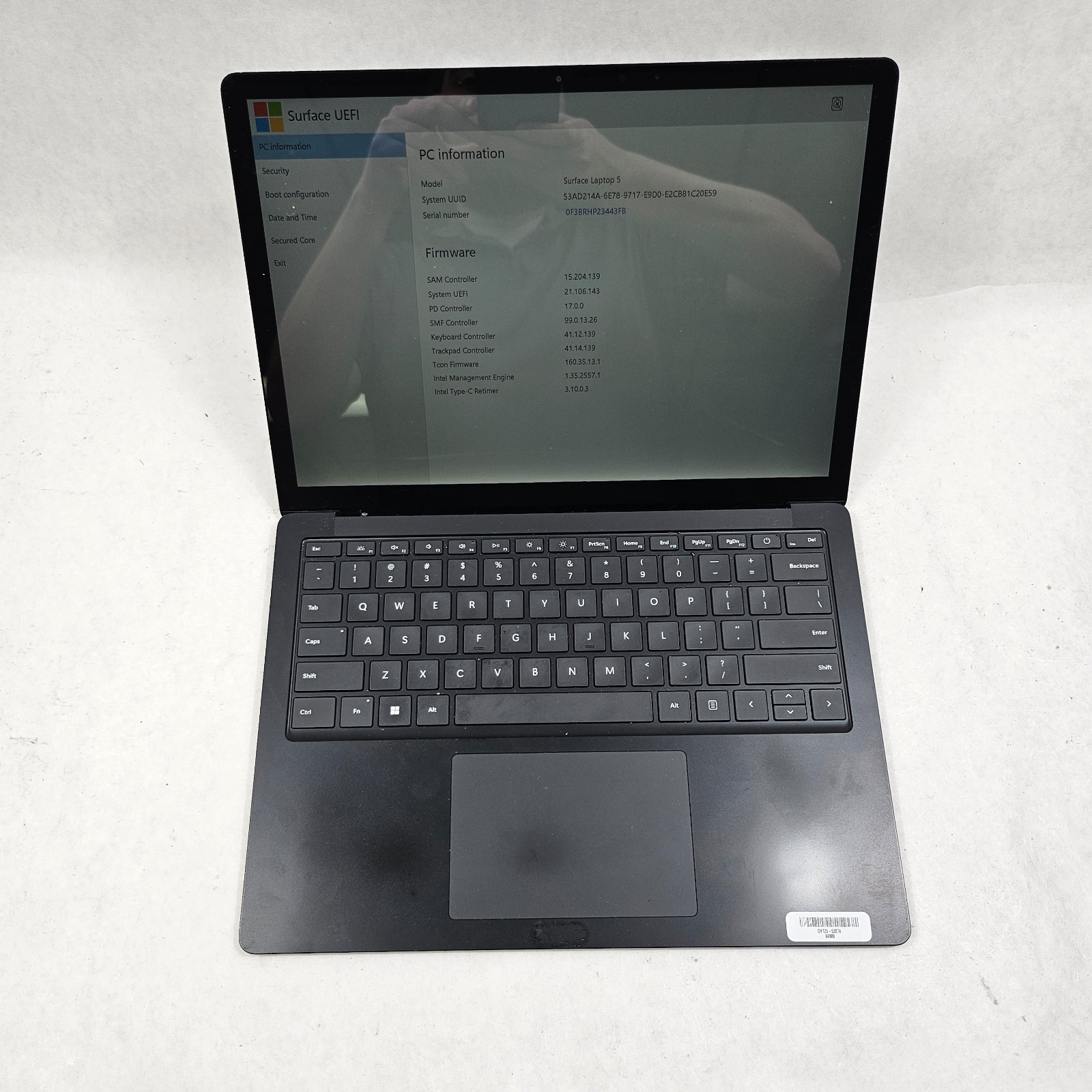 Microsoft Surface Laptop 5 1951 13.5″ i5-1235U 2.5GHz 8GB RAM 512GB *Read