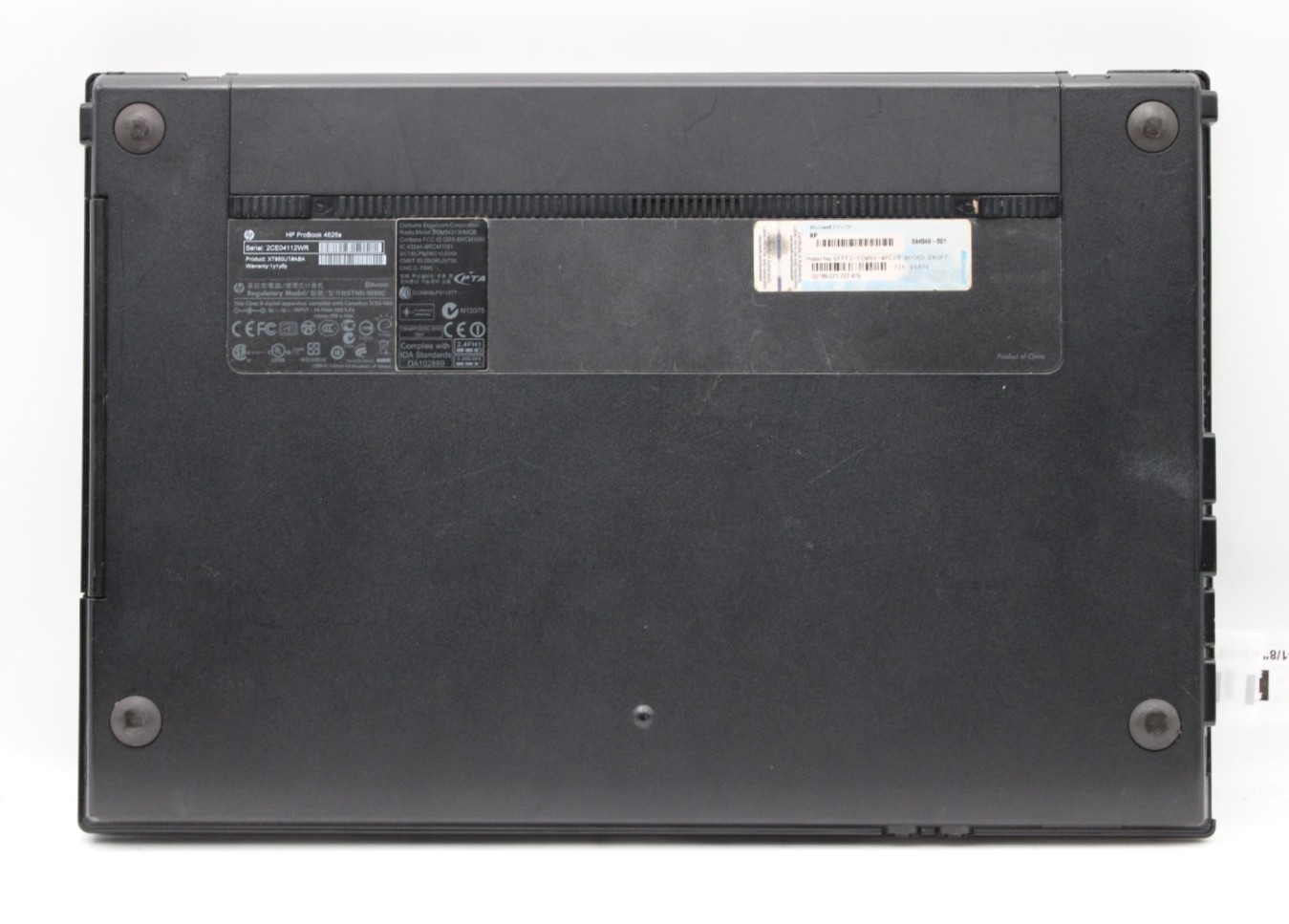 HP ProBook 4525s AMD Turion-P560@2.50GHz 8GB DDR3 NO STORAGE OR OS *USED/TESTED*