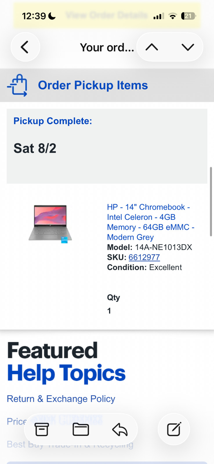 HP – 14″ Chromebook – Intel Celeron – 4GB Memory – 64GB eMMC – Modern Grey