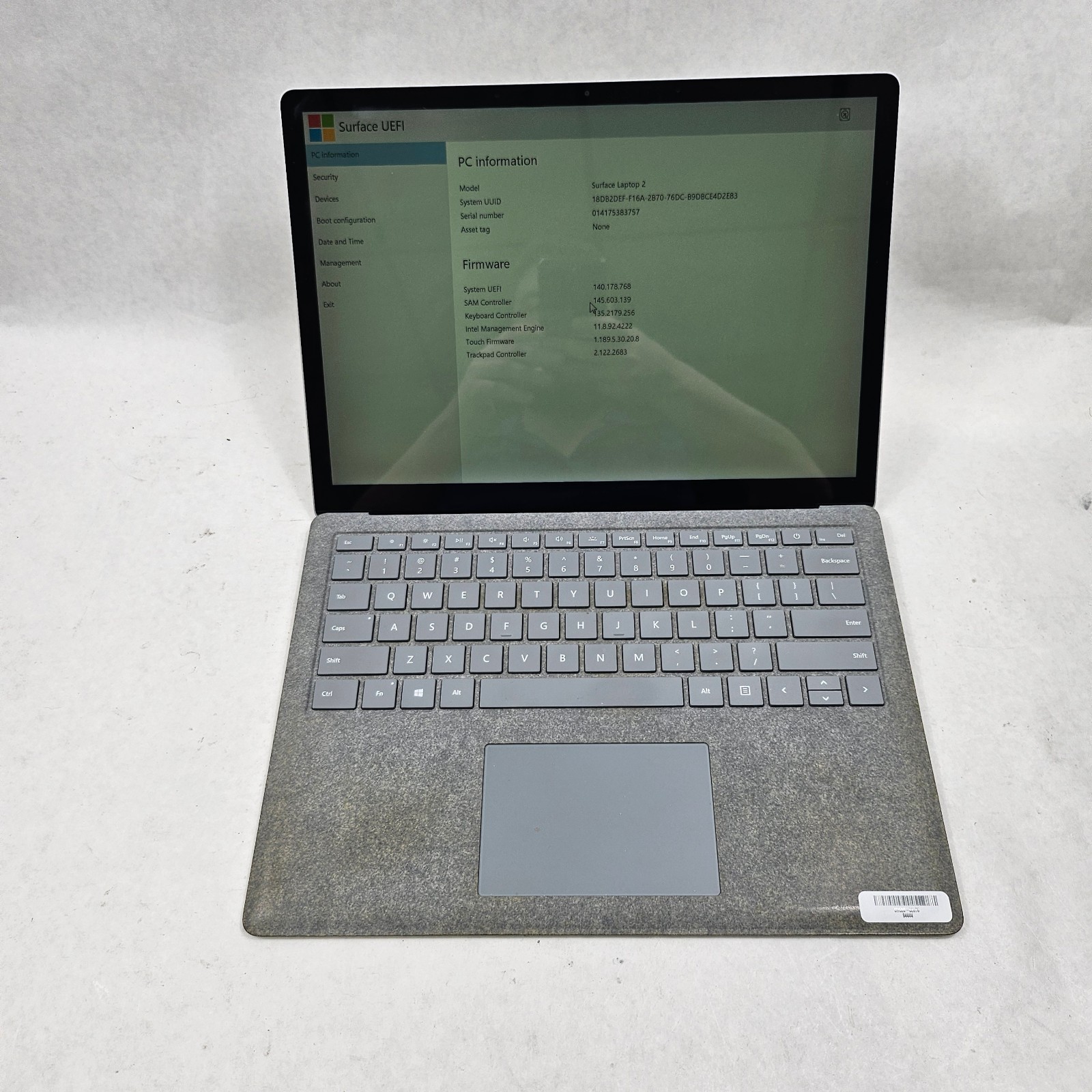 Microsoft Surface Laptop 2 1769 13.5″ i7-8650U 1.9GHz 8GB RAM 256GB SSD *Read*