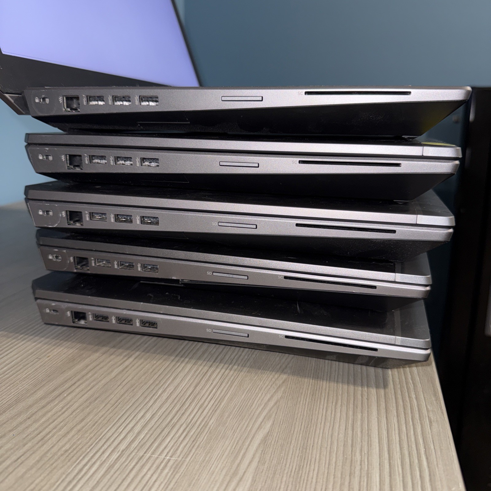Lot of (5) HP ZBook 17 G5 G6 17″ Laptops Intel Core i5 8th 9th Gen 8GB RAM *READ