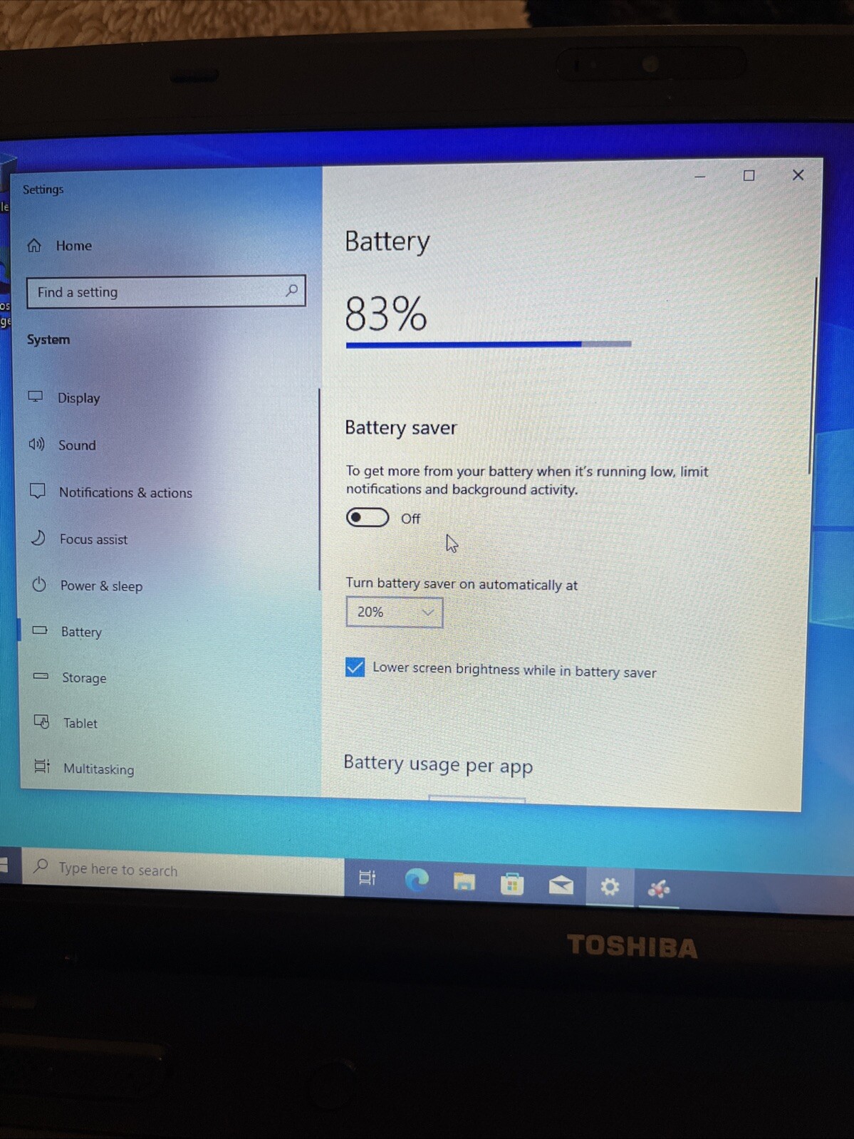 Toshiba Satellite C855d-S5303 AMD E-350 1.60 GHzLaptop Windows 10