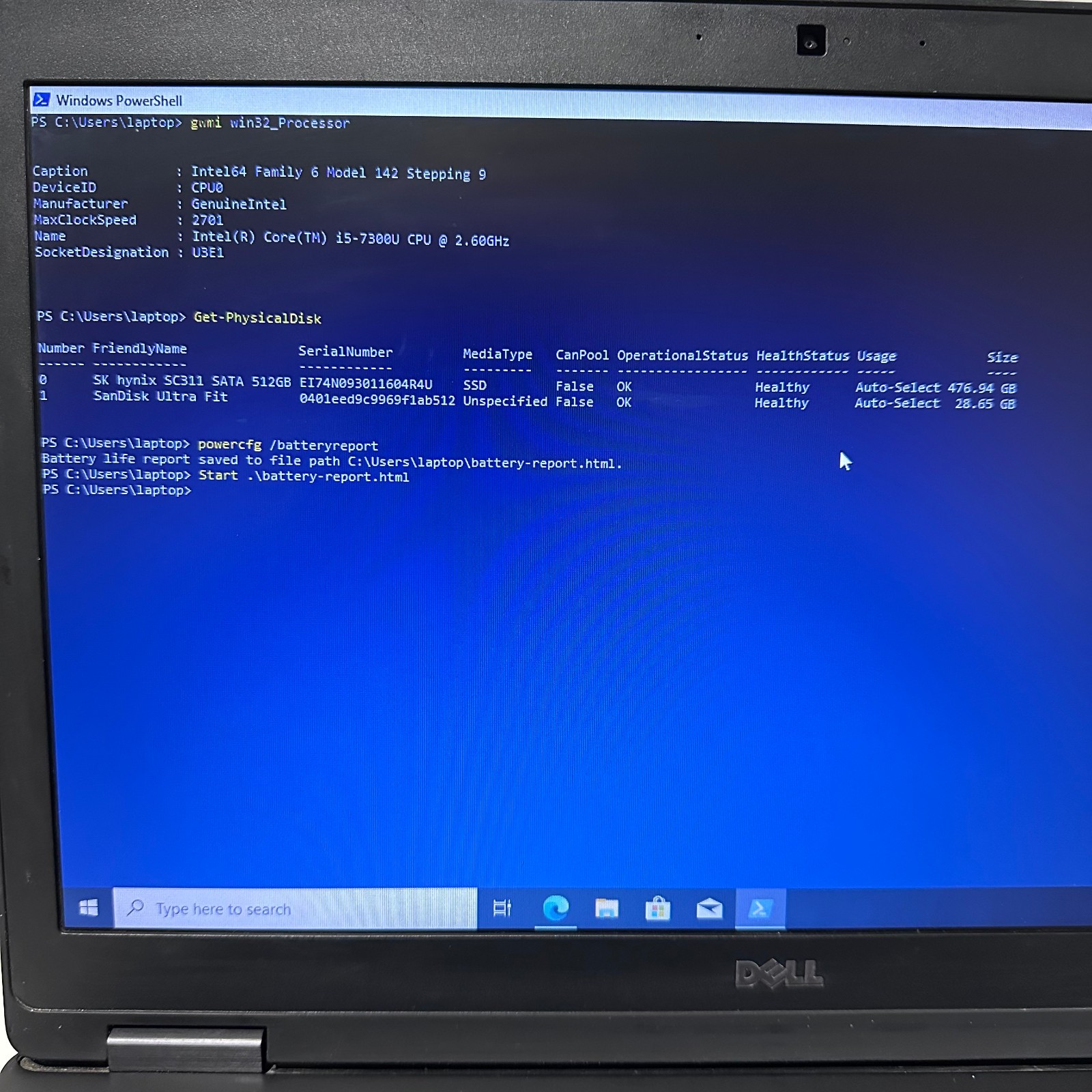 Dell Latitude 5580 15.6 Intel Core i5-7300U 2.6 GHz Quad Core 20GB RAM 512GB SSD