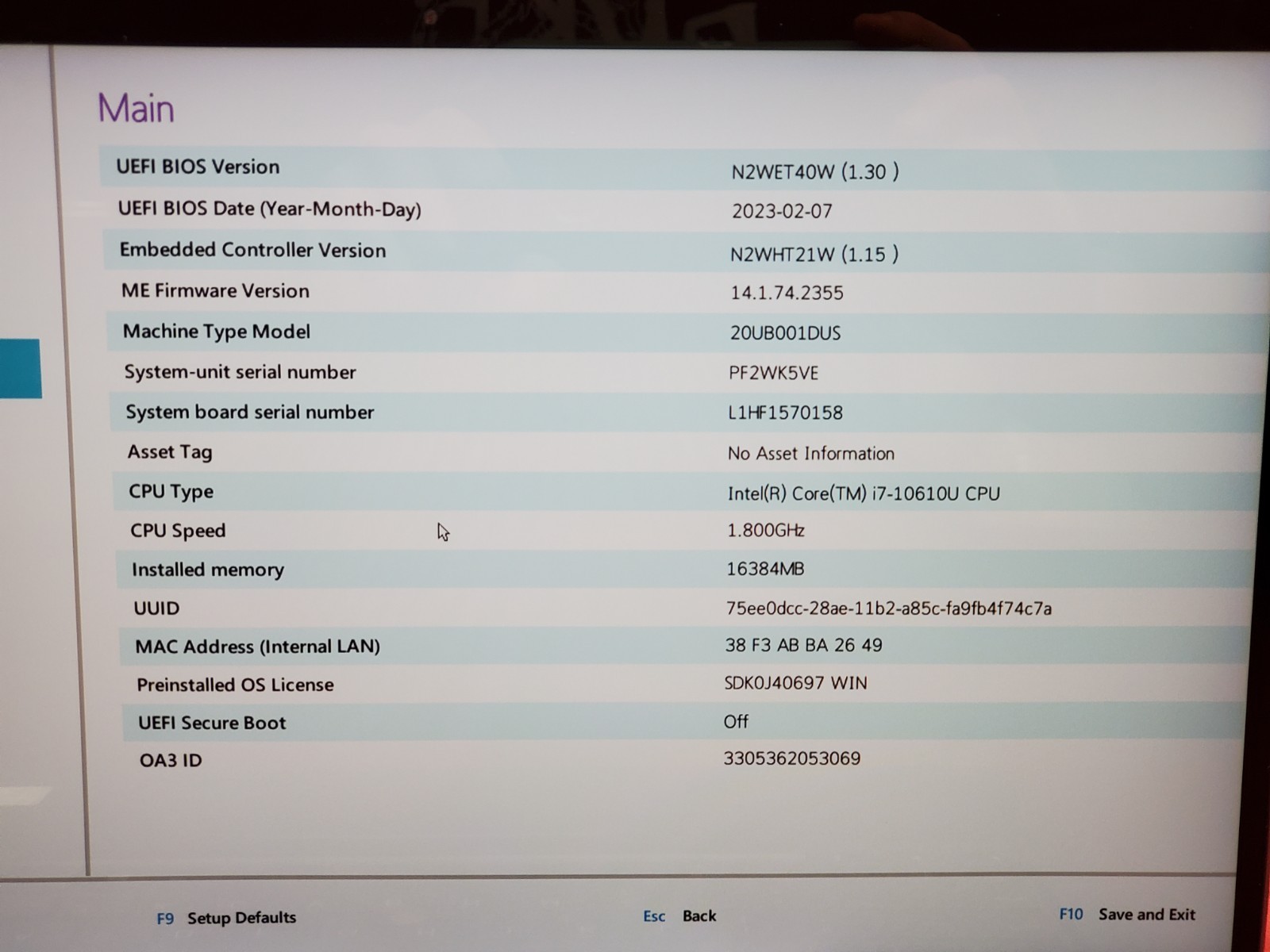 Lenovo ThinkPad X1 Yoga Gen 5 i7 10610U 1.80GHz/16GB/256GB SSD 2560×1440 #2979