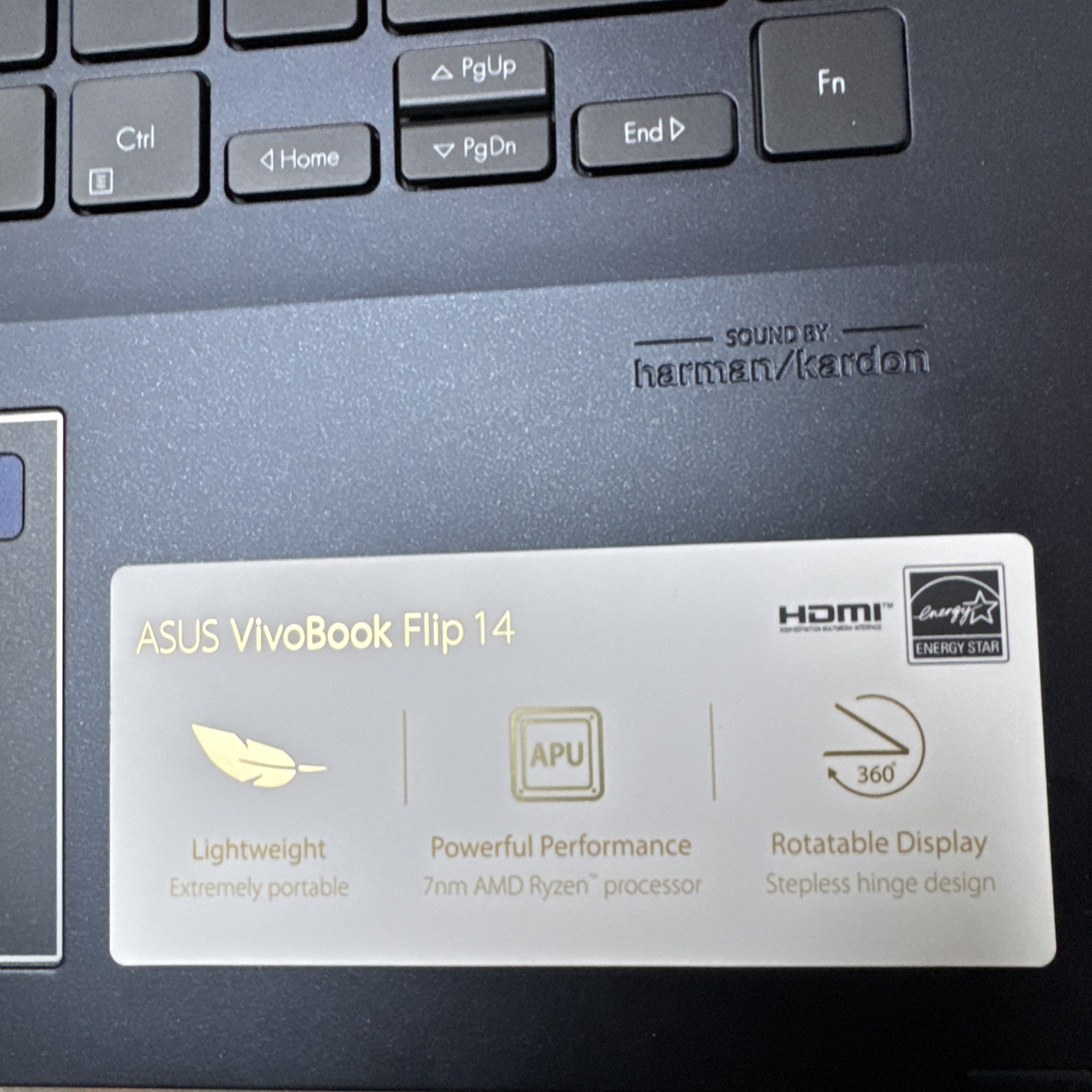 Asus VivoBook Flip 14″ Touchscreen Laptop R5-5500U 8GB 512GB SSD W10H