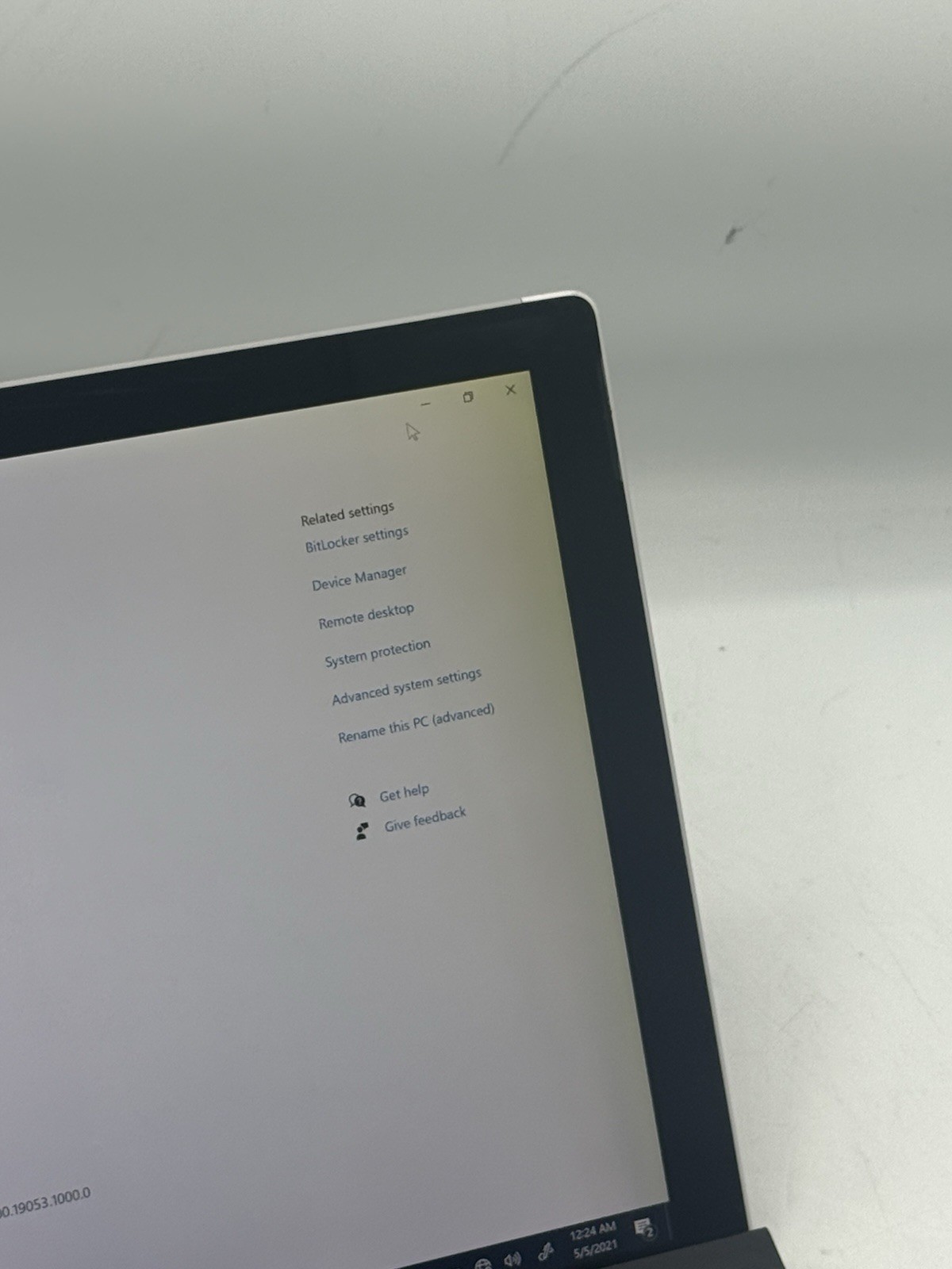 Microsoft Surface Pro 4 1724 12.3” Intel i5-6300U 8GB RAM 256GB SSD WIN10P