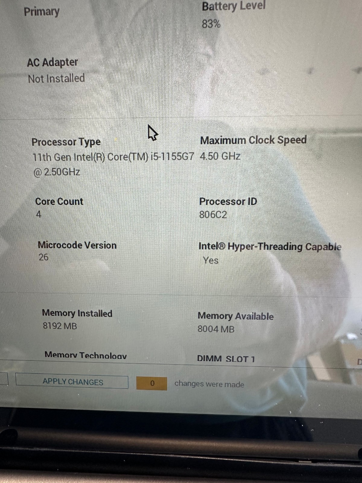 DELL INSPIRON Touch 14 2 IN 1 INTEL CORE i5 11th Gen 8GB RAM NO SSD – READ Desc!