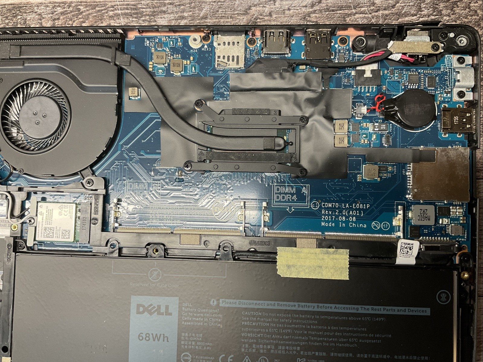 Lot of 5 Dell Latitude 5480 / i5 6th Gen / No RAM / No SSD / J6