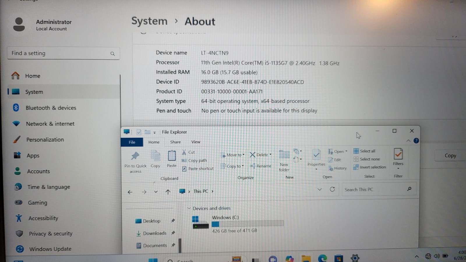 Dell Vostro 5402 14″ Laptop i5-1135G7 512GB SSD 16GB RAM Win 11 Pro