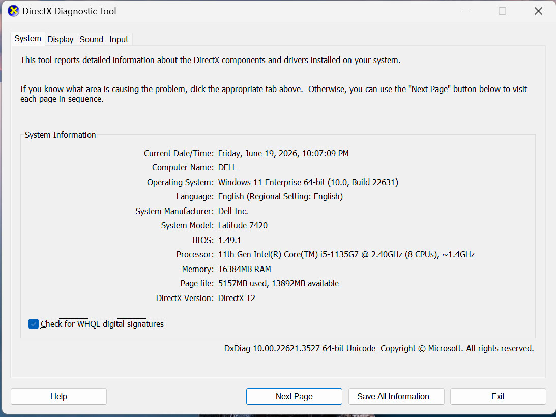 Dell Latitude 7420 14.0″ FHD Laptop- Intel i5, 16GB RAM, 256 SSD, OS: Windows 11