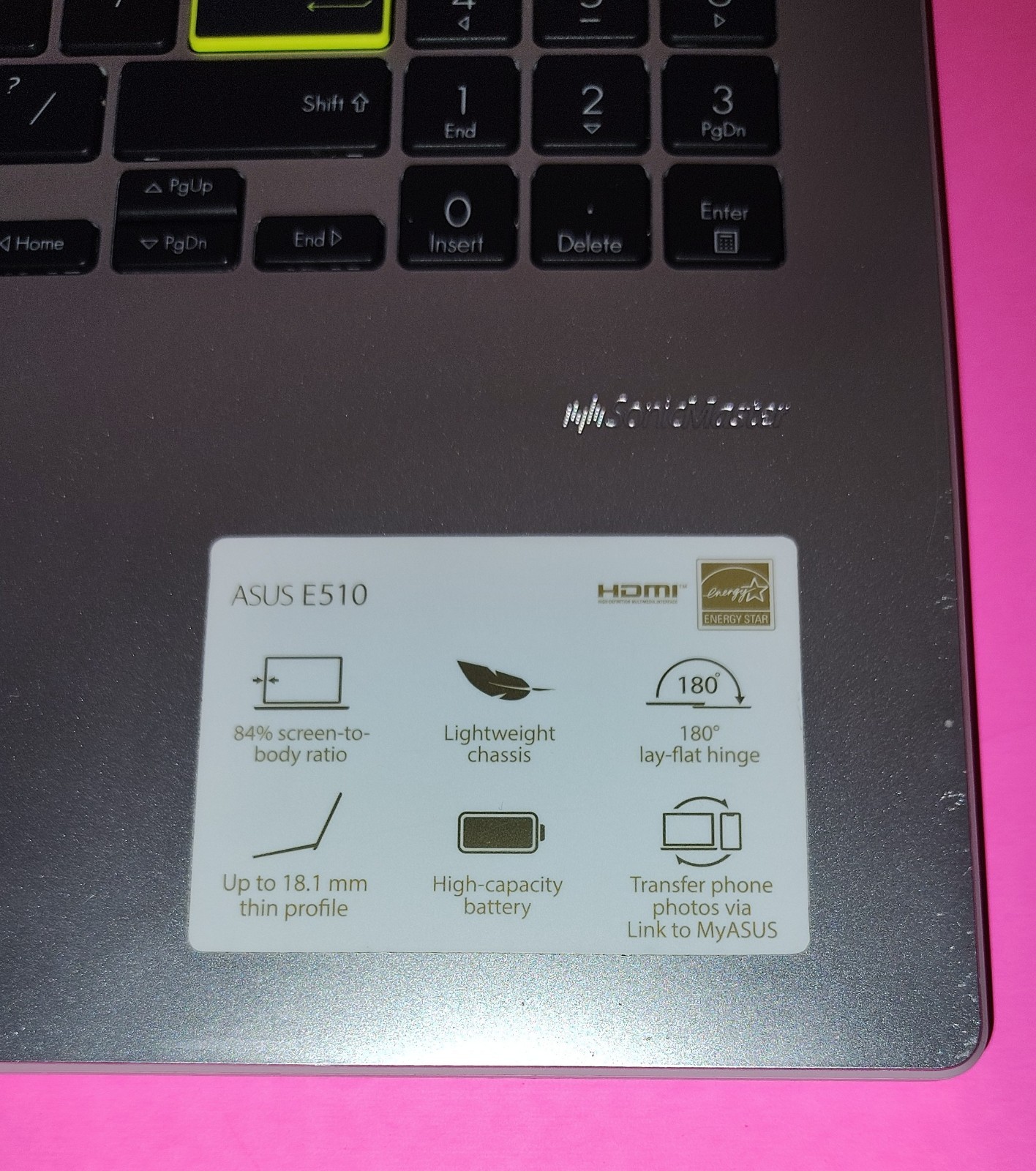 Asus E510 FHD 15.6″ Intel N4020 / 128GB eMMC / 4GB RAM Laptop Backlit KB White