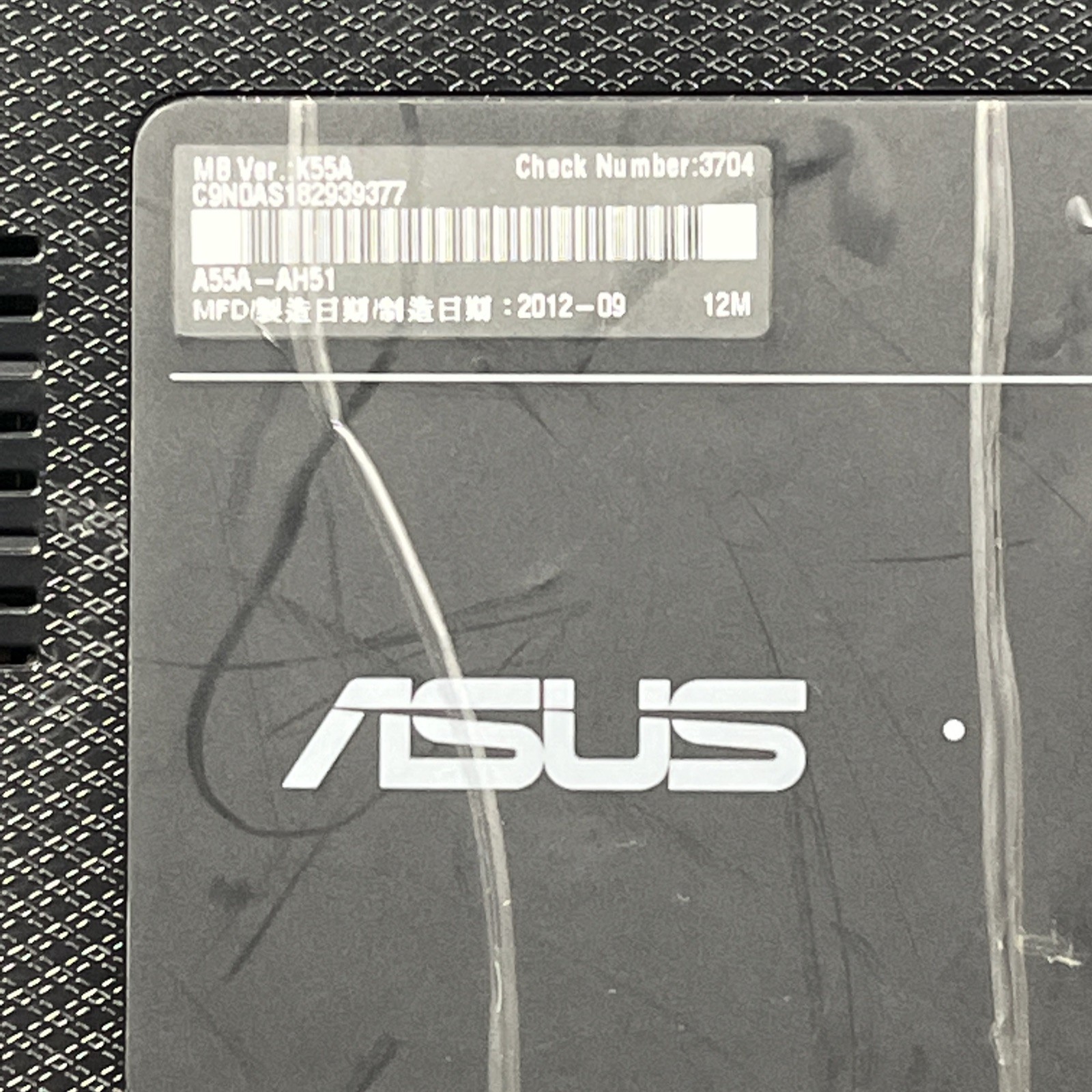 Asus K55A 15″ Laptop Intel i5-3210M NO TURN ON