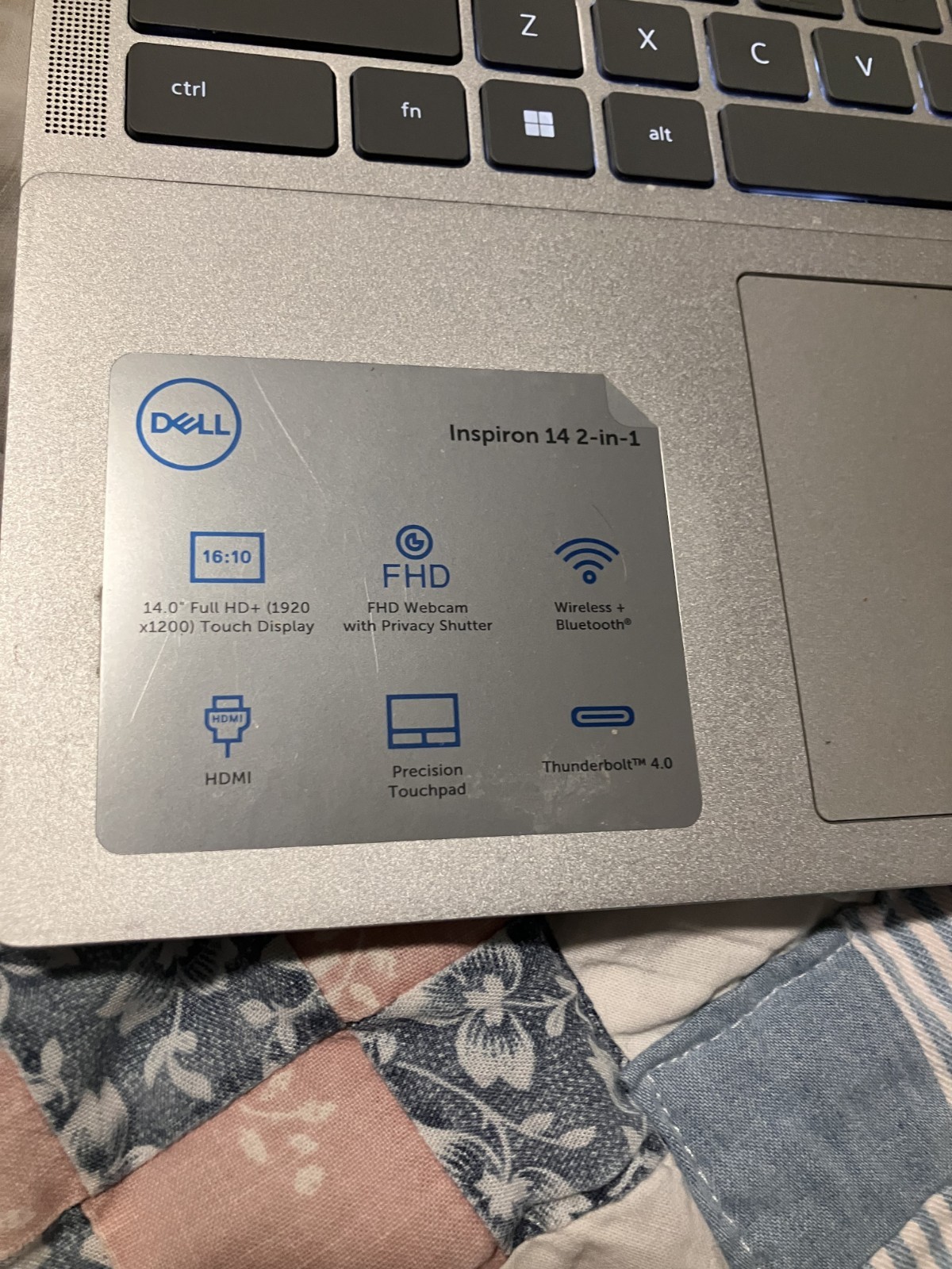 dell inspiron 14 7430 2-in-1 8GB Ram, 477 GB storage, 128 MB graphics card