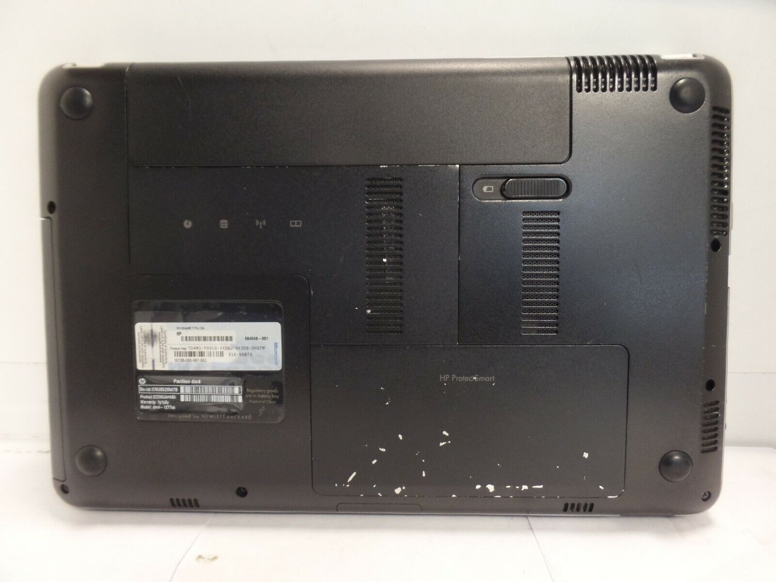 Brushed Aluminum 14″ HP Pavilion dm4-1277sb 2.3GHz i5-M460 4GB 320GB Win10