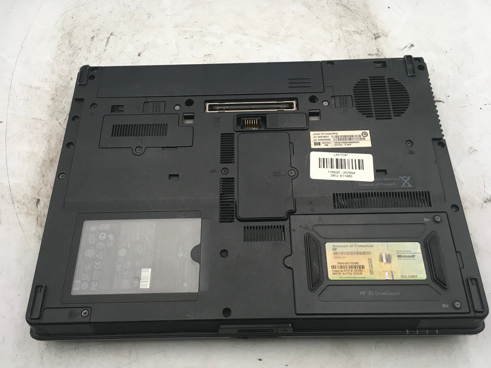 HP COMPAQ 6910P – BOOTS TO BIOS – INTEL T7300 – 2GB RAM – 14″ – READ DESC – BB