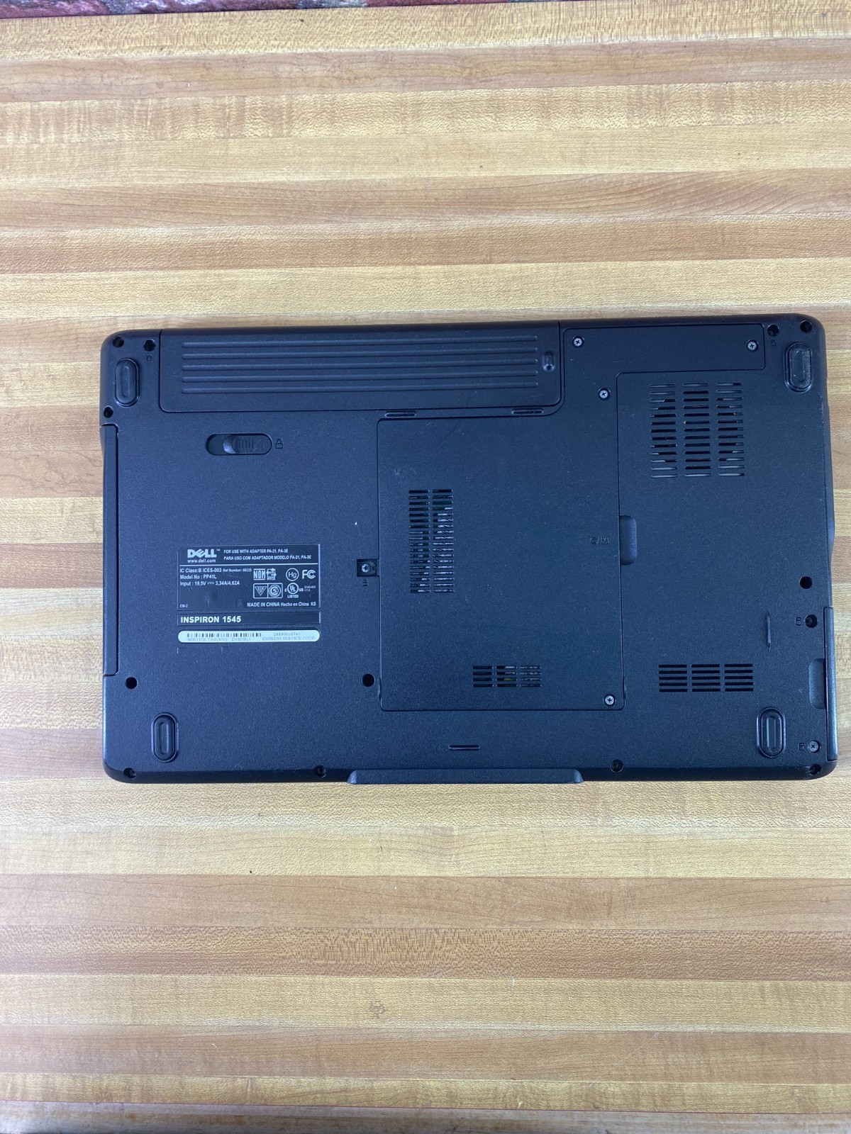 Dell Inspiron 1545 Laptop 15.6″ Pentium D 3GB RAM 320GB HDD (Windows 7 64-Bit)
