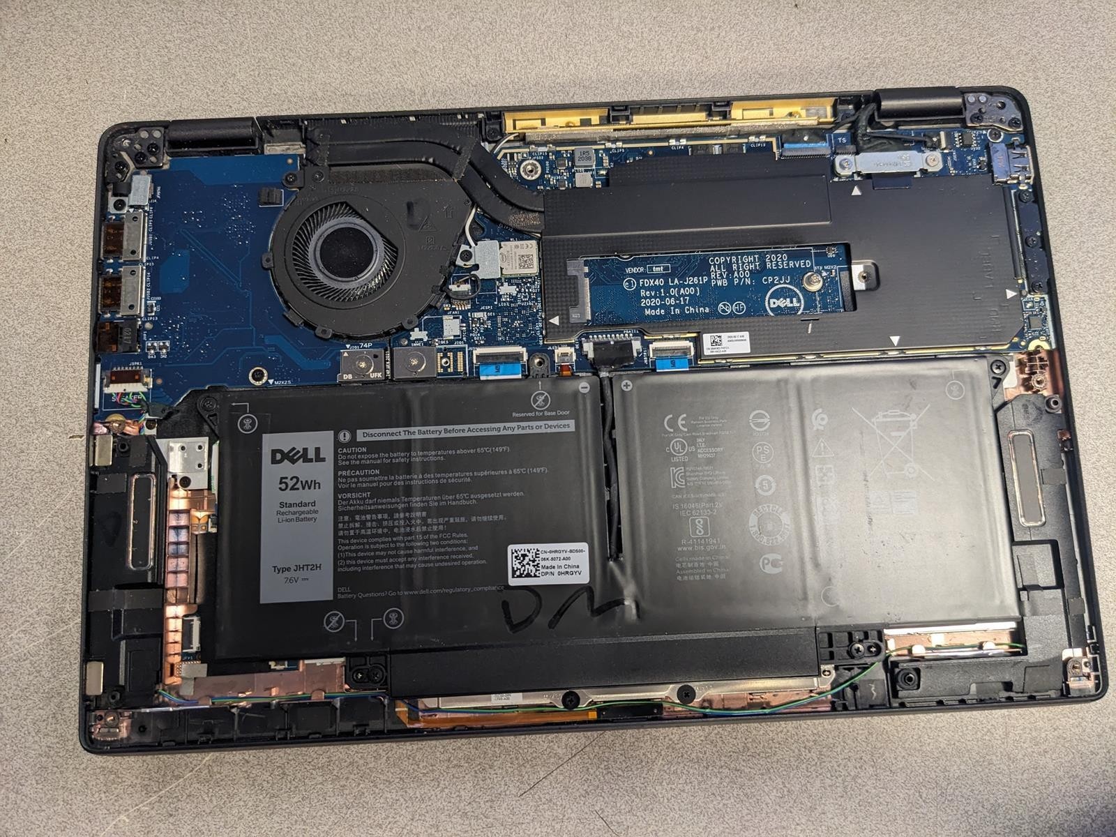 DELL LATITUDE 7410 i7-10610U @ 1.80GHz, 16GB RAM, NO HDD/OS