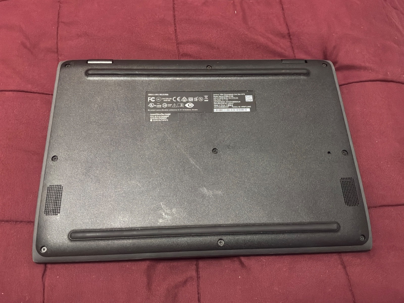 Lenovo 100E 2nd Gen MTK Chromebook