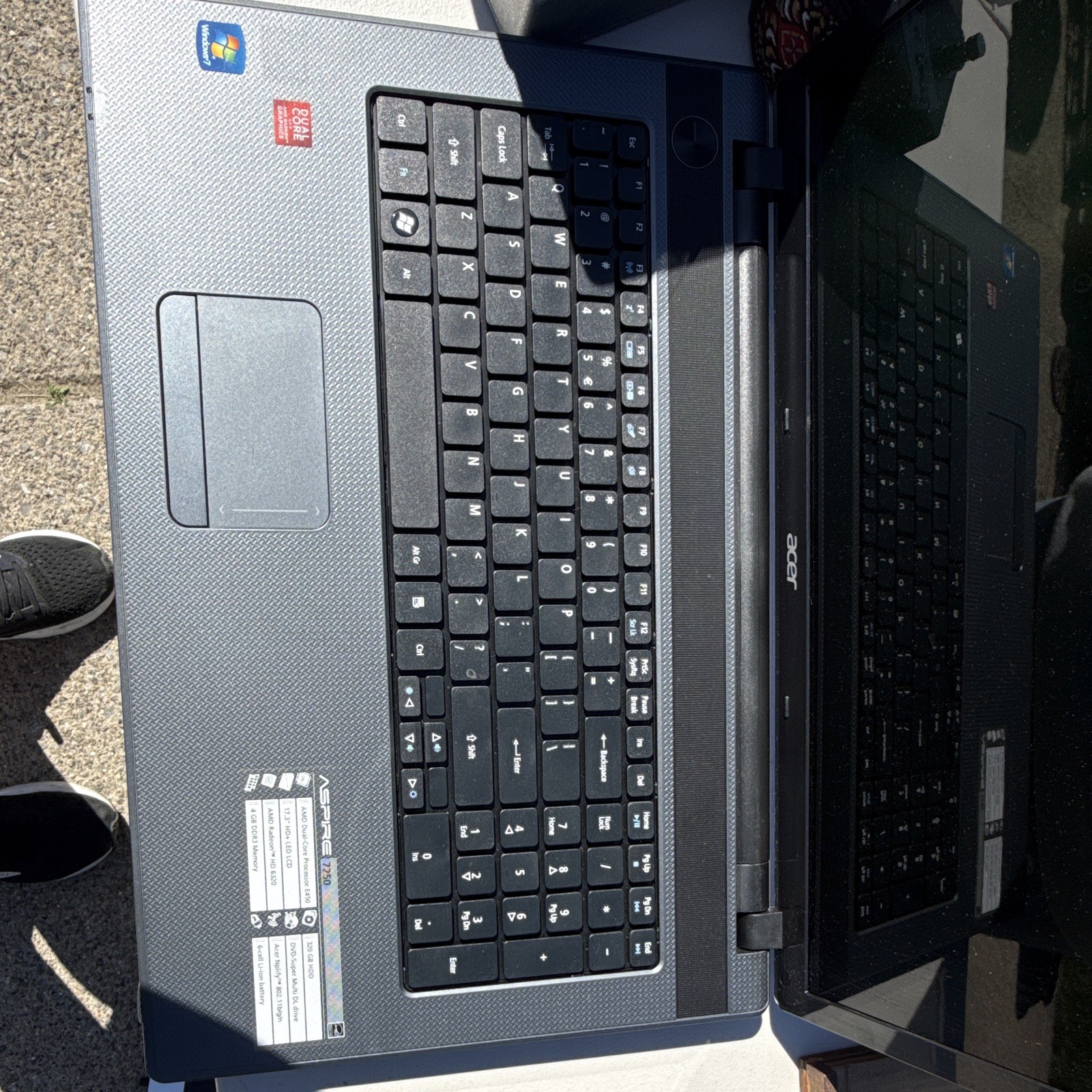 Acer Aspire 7250 17.3in AMD A6-3420M 1.50GHz 4GB 500GB HDD Win 7