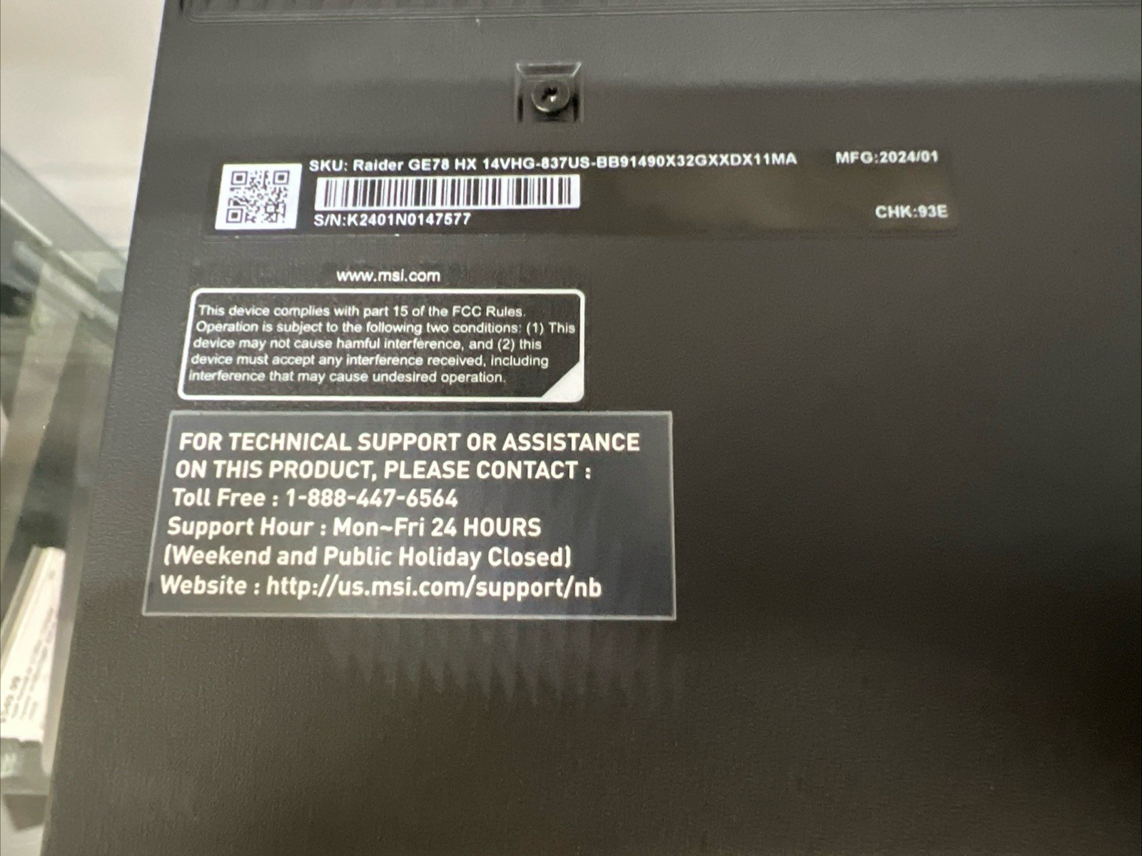 MSI Raider GE78HX Gaming Laptop – RTX 4080, i9-14900HX, 96GB RAM, 4TB SSD 240hz