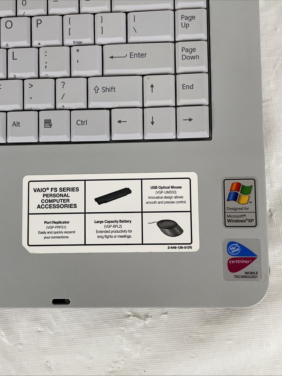 Sony Vaio VGN-FS630W Laptop | Intel Pentium (1.73 GHz) | 512MB RAM | No HDD |BB