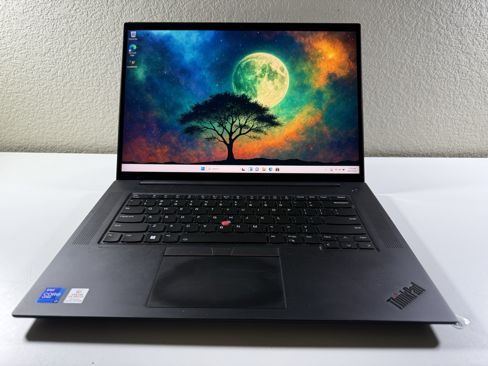 LENOVO THINKPAD P1 Gen 4 TOUCH 4k I7-11850H 512GB 16GB RAM NVIDIA T1200 WIN 11