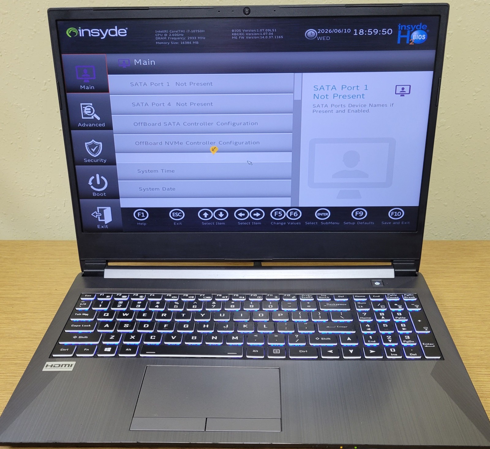 Sagers Gaming Laptop NHx0DB i7-10750H 2.60GHz 16GB 256GB NVMe GTx 1650 No OS