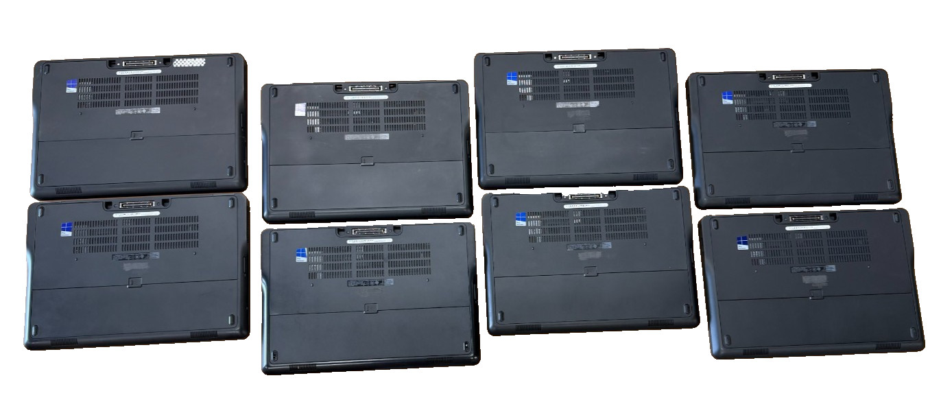 Dell Latitude E7450 Laptop -NO HARD DRIVES-POWERS UP (LOT OF 8)