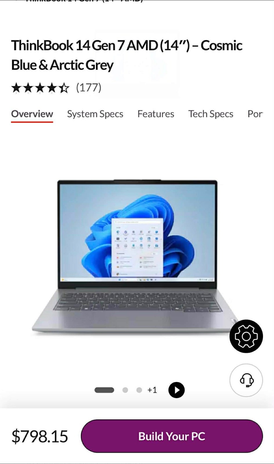 Lenovo ThinkBook 14 G7 Iml 14″ Touch Laptop Ultra 7-155U 16GB 512GB SSD W11P