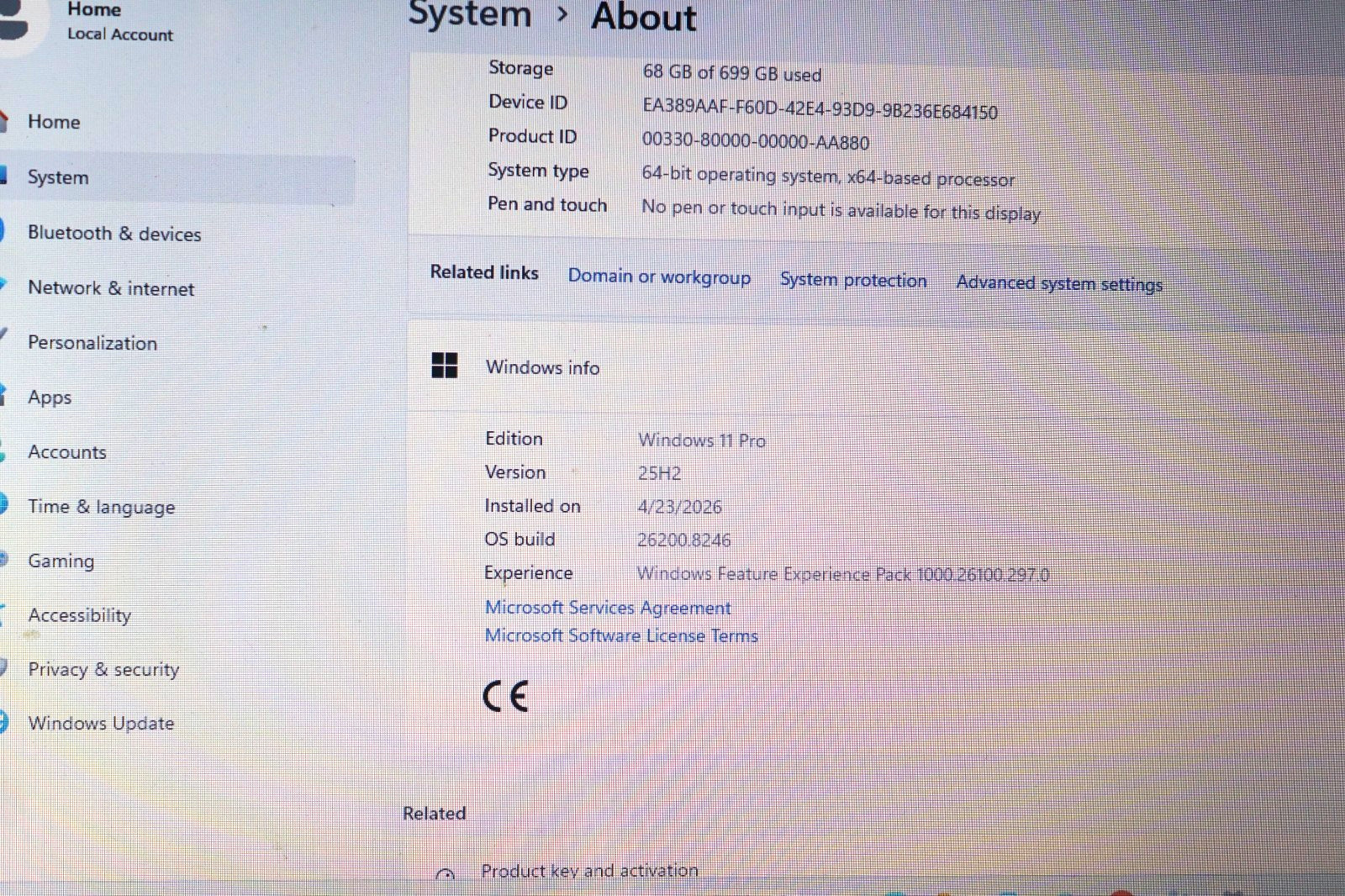 25H2 Active WIN11 PRO Toshiba Satellite S50-A Gen4 i7@2.40GHz,8GB RAM,720GB HDD