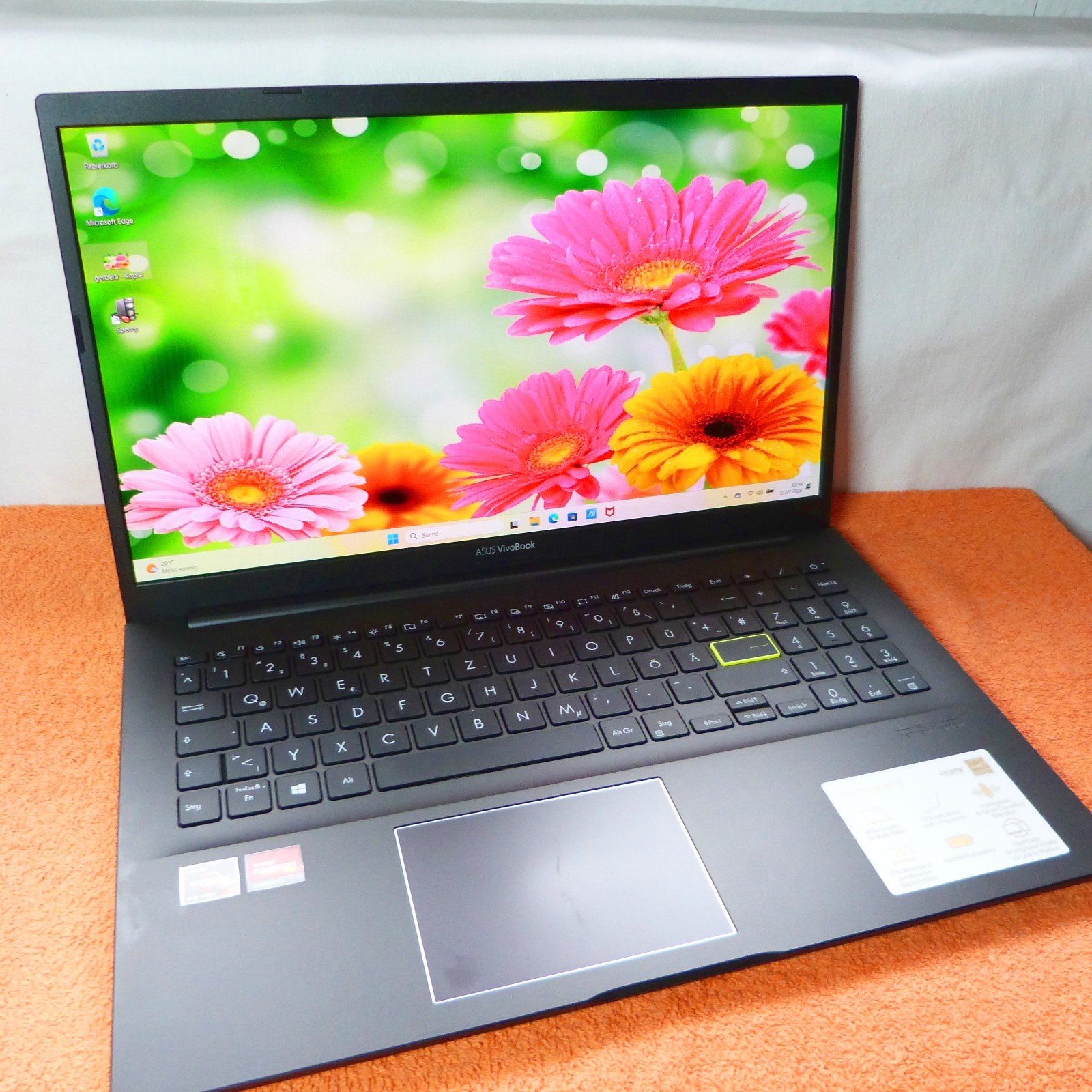 Asus X513 Vivobook 15″ OLED ULTRABOOK l SSD Windows 11 AMD RYZEN 7 16GB RAM