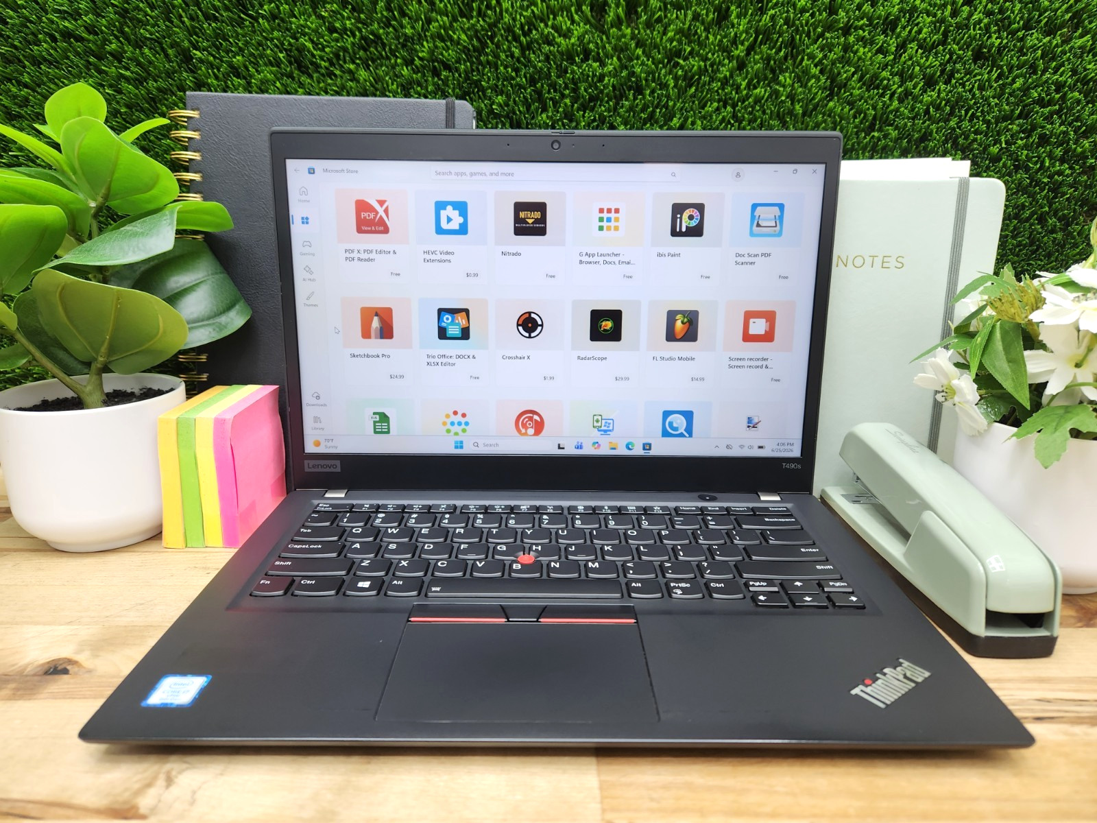 Lenovo ThinkPad T490s FHD Touchscreen i7-8665U 16GB 256GB SSD Windows 11 Pro ~