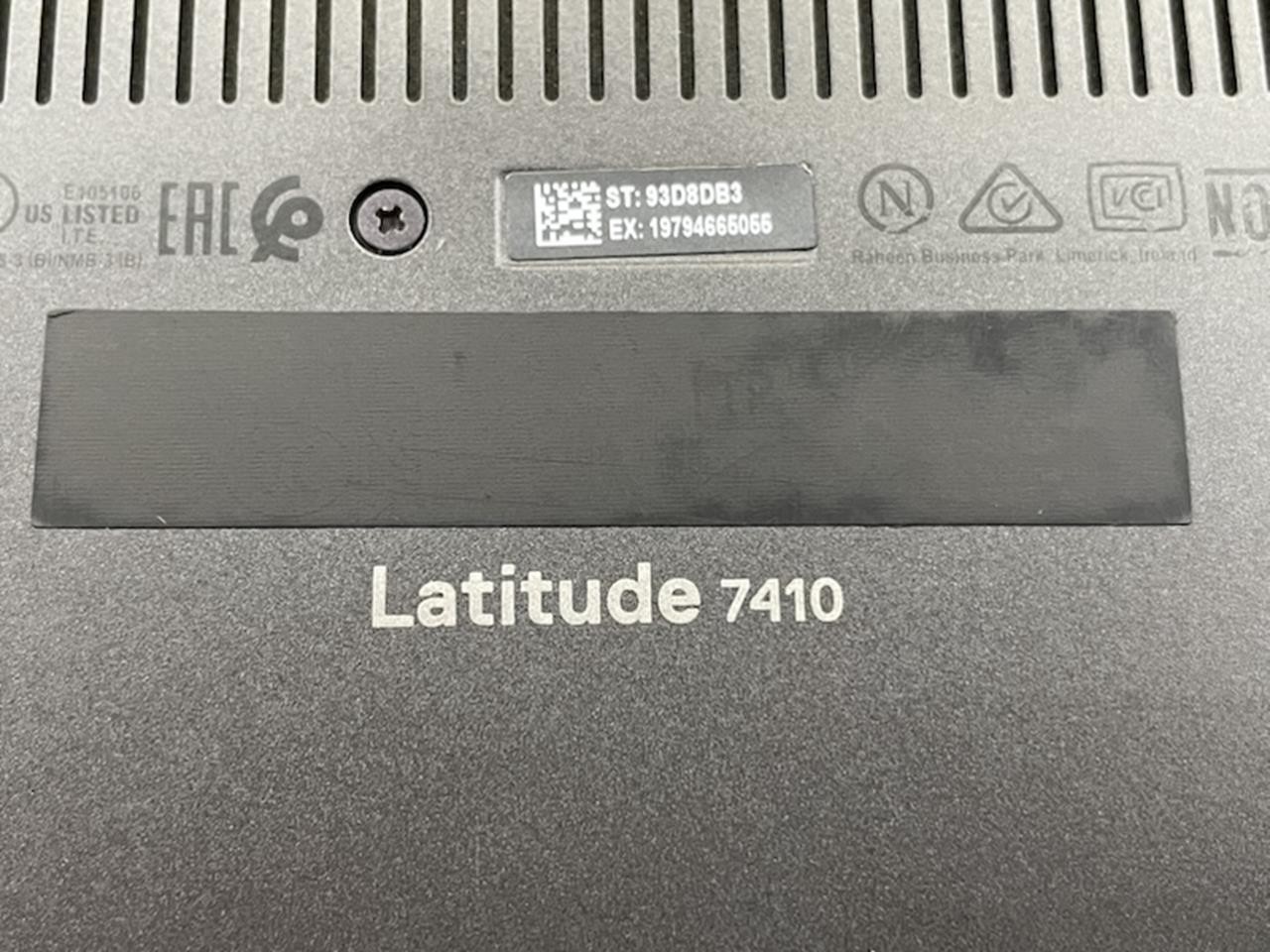 DELL LATITUDE 7410 Laptop w/ Intel Core i5-10310U 1.70 GHz + 8 GB No HD/Battery