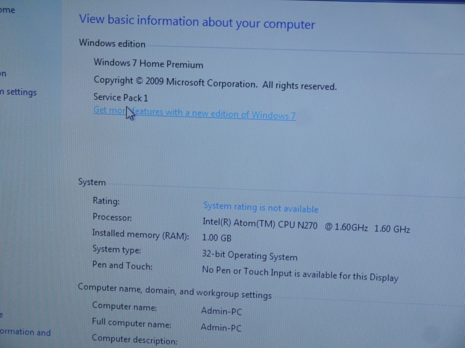 Lot of 2 Working Asus Eee PC 1005HA 10.1″ Atom 160GB / 250GB Netbooks Dead Batt
