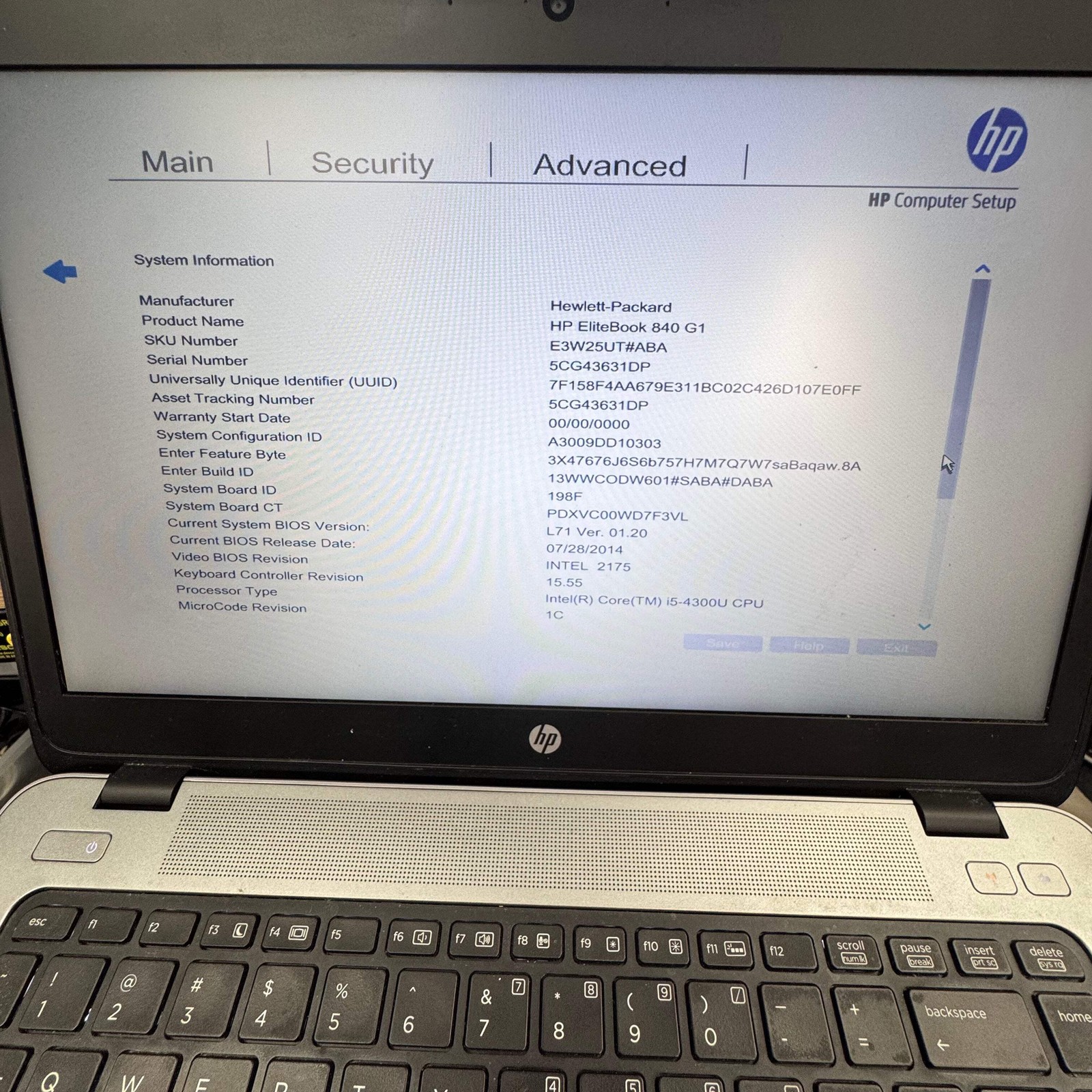 HP EliteBook 840 G1 14 inch i5 16GB 256GB Black